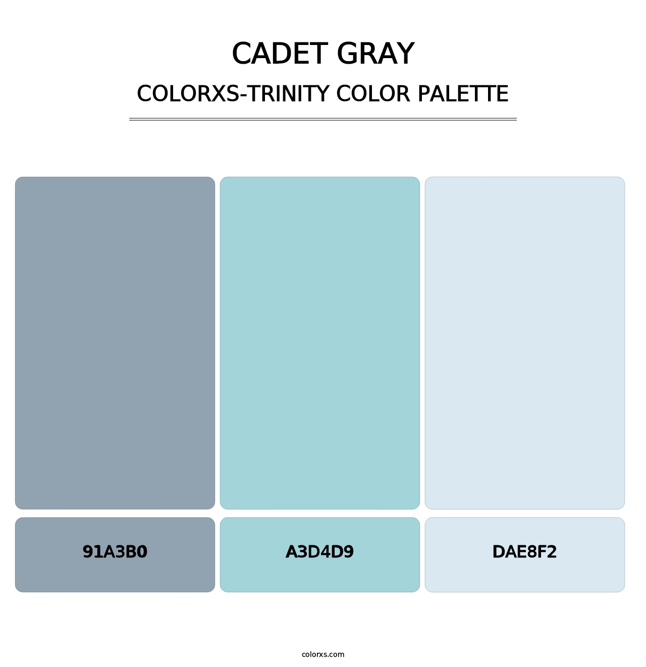 Cadet Gray - Colorxs Trinity Palette