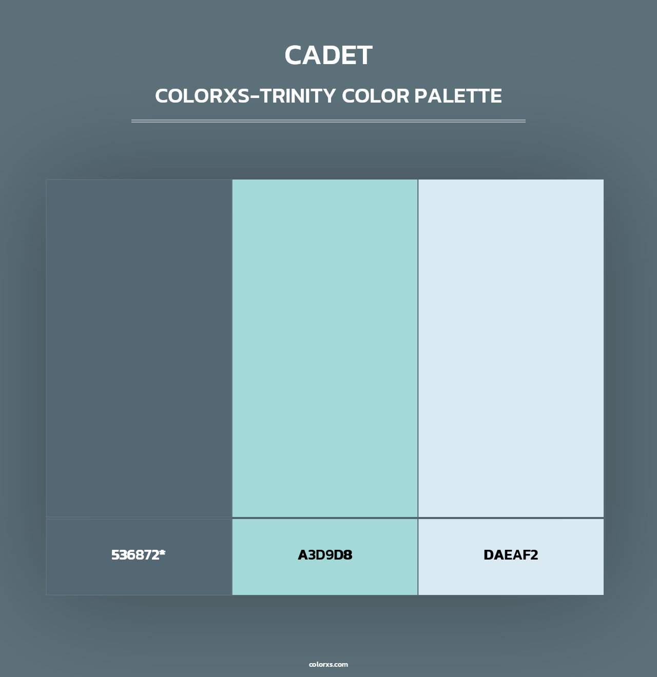Cadet - Colorxs Trinity Palette