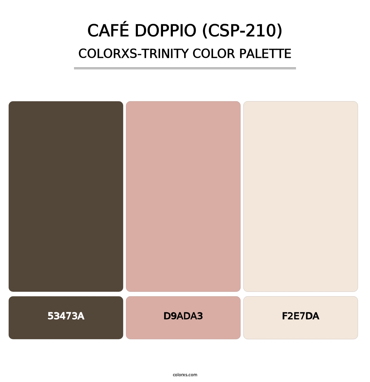 Café Doppio (CSP-210) - Colorxs Trinity Palette