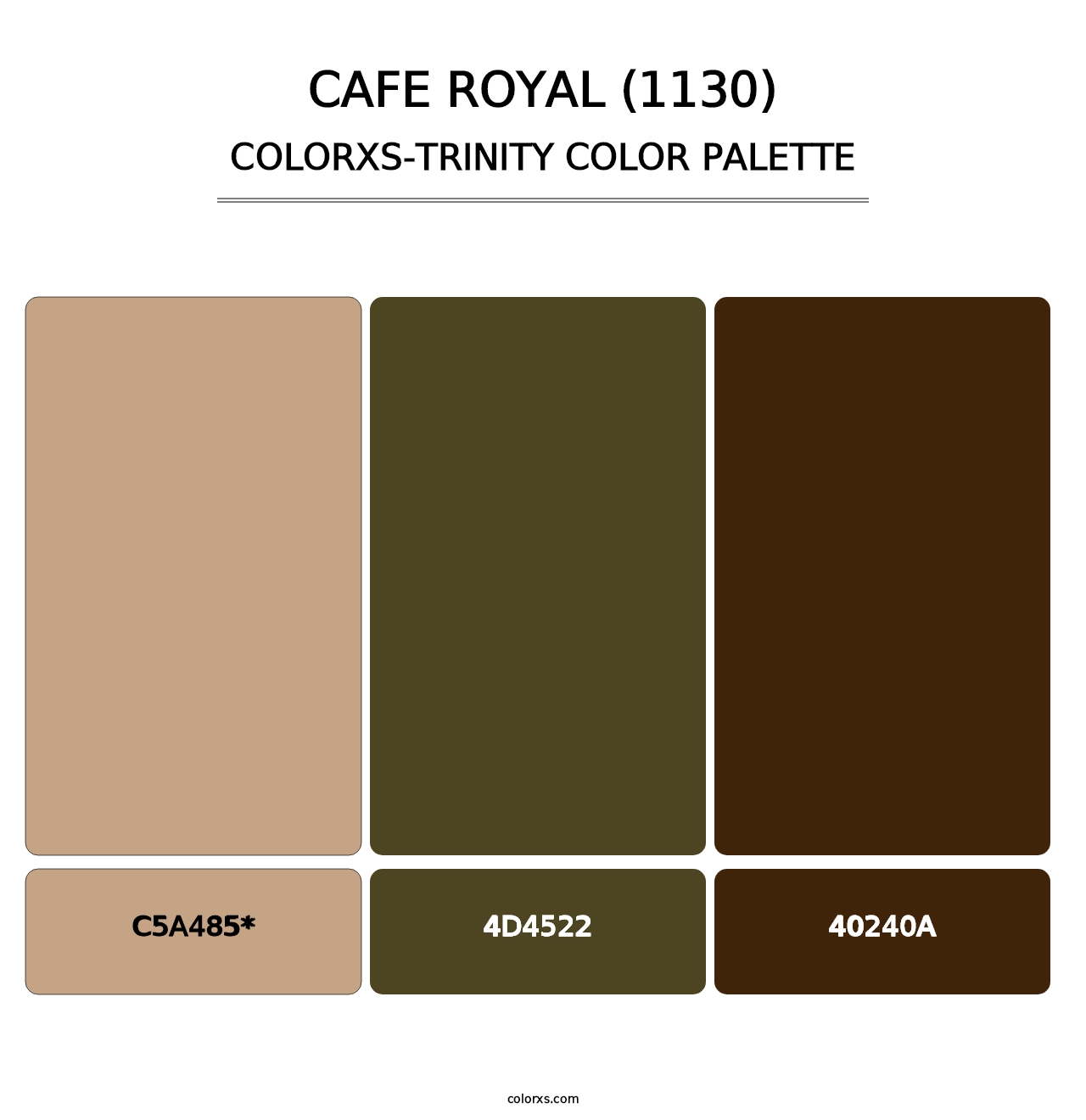 Cafe Royal (1130) - Colorxs Trinity Palette