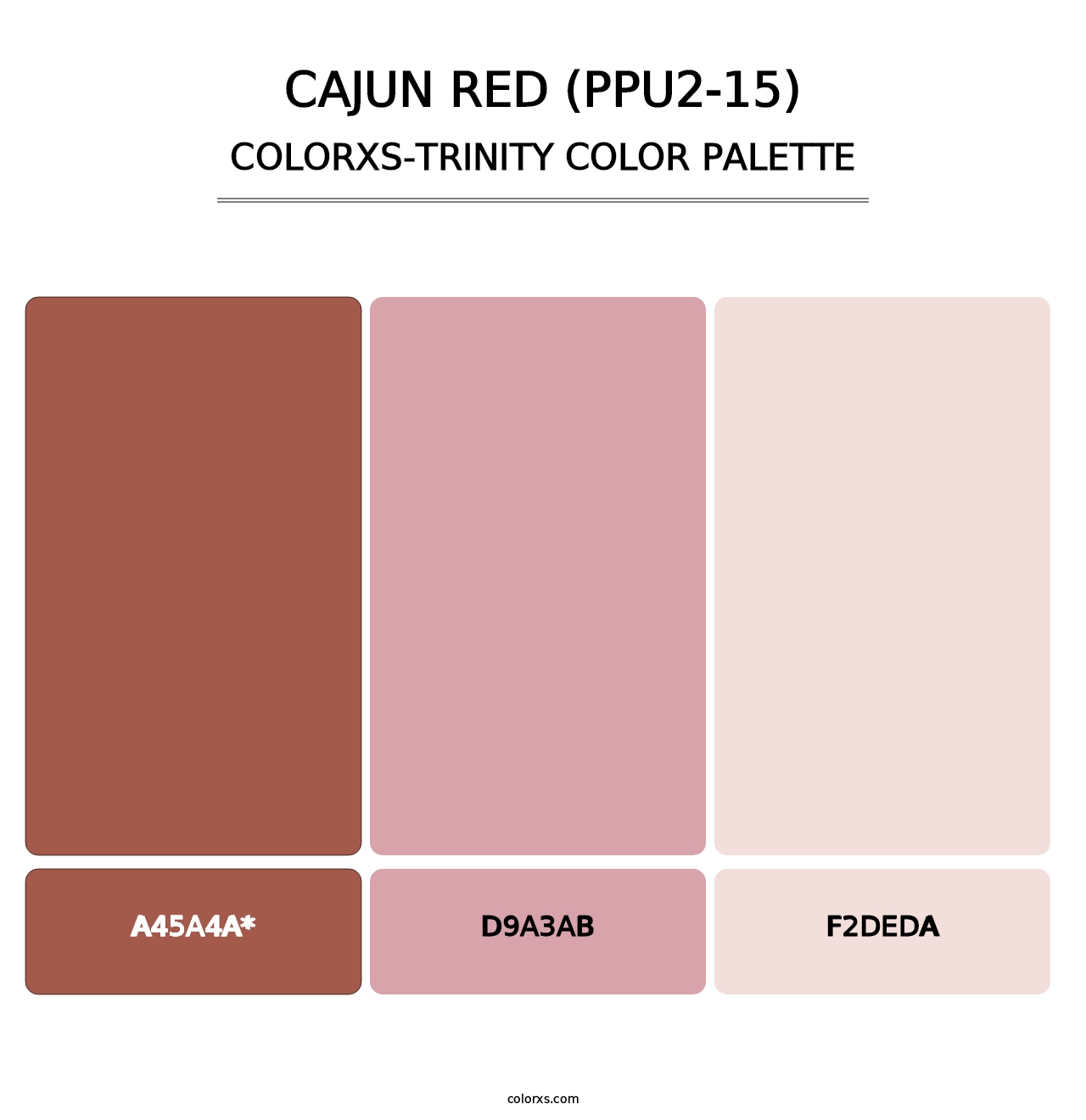 Cajun Red (PPU2-15) - Colorxs Trinity Palette