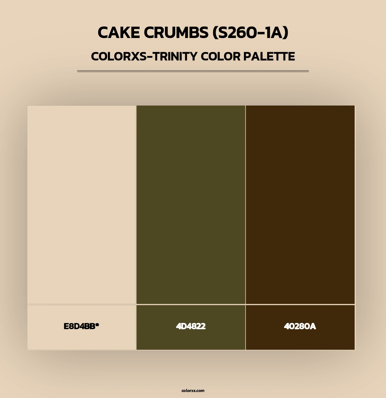 Cake Crumbs (S260-1A) - Colorxs Trinity Palette