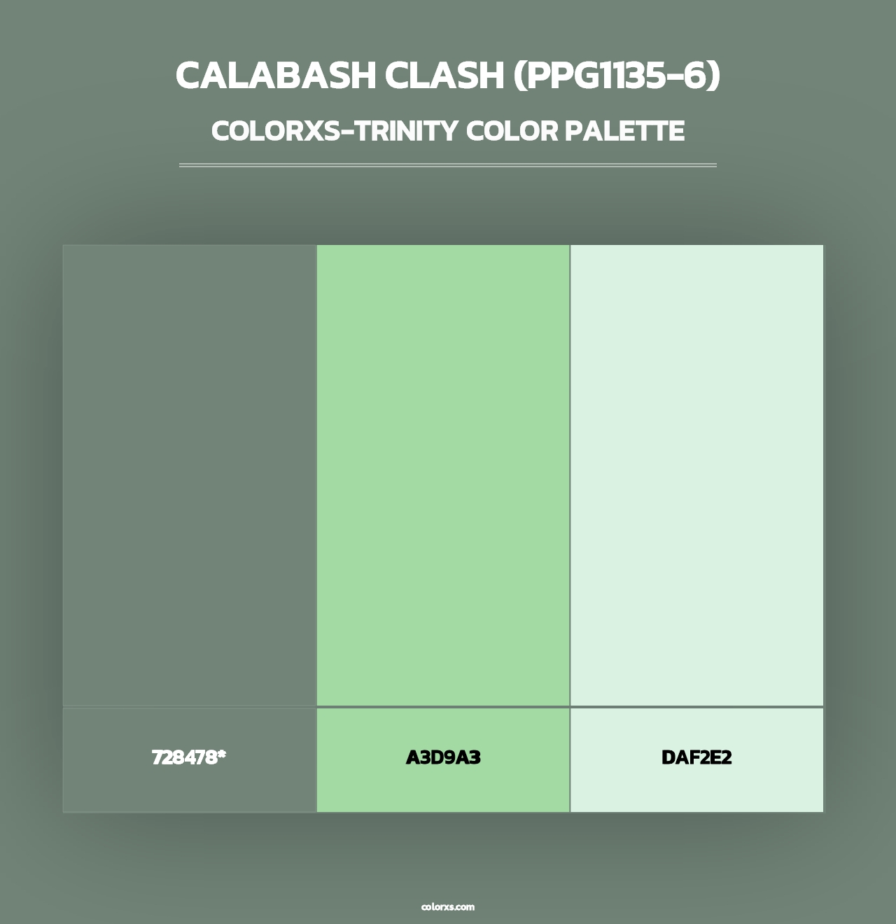 Calabash Clash (PPG1135-6) - Colorxs Trinity Palette