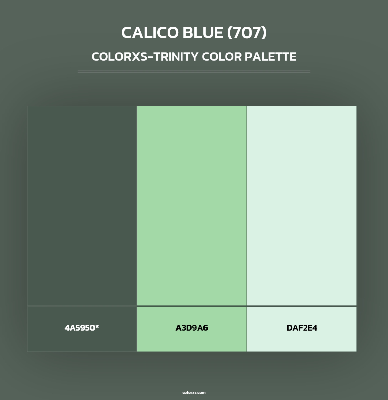 Calico Blue (707) - Colorxs Trinity Palette