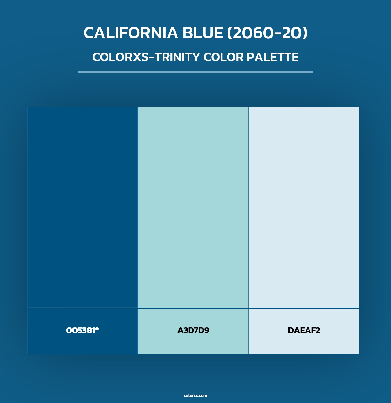 California Blue (2060-20) - Colorxs Trinity Palette