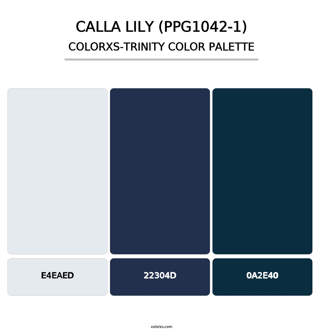 Calla Lily (PPG1042-1) - Colorxs Trinity Palette