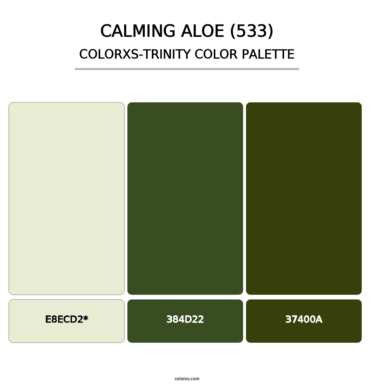 Calming Aloe (533) - Colorxs Trinity Palette