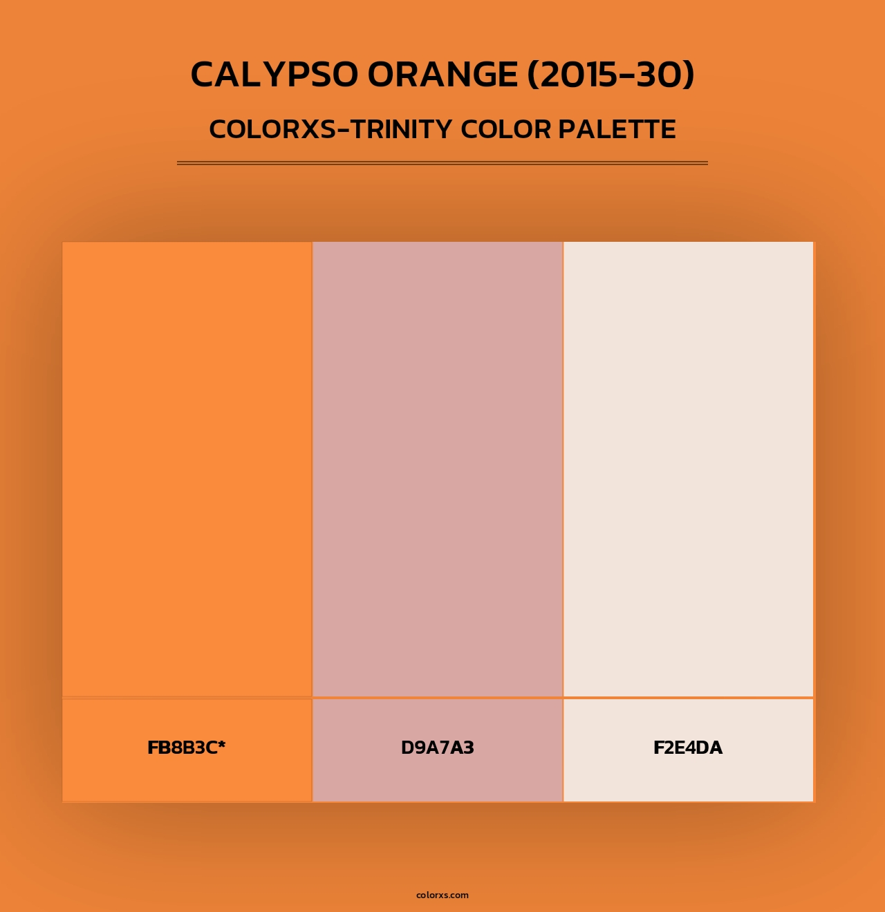 Calypso Orange (2015-30) - Colorxs Trinity Palette