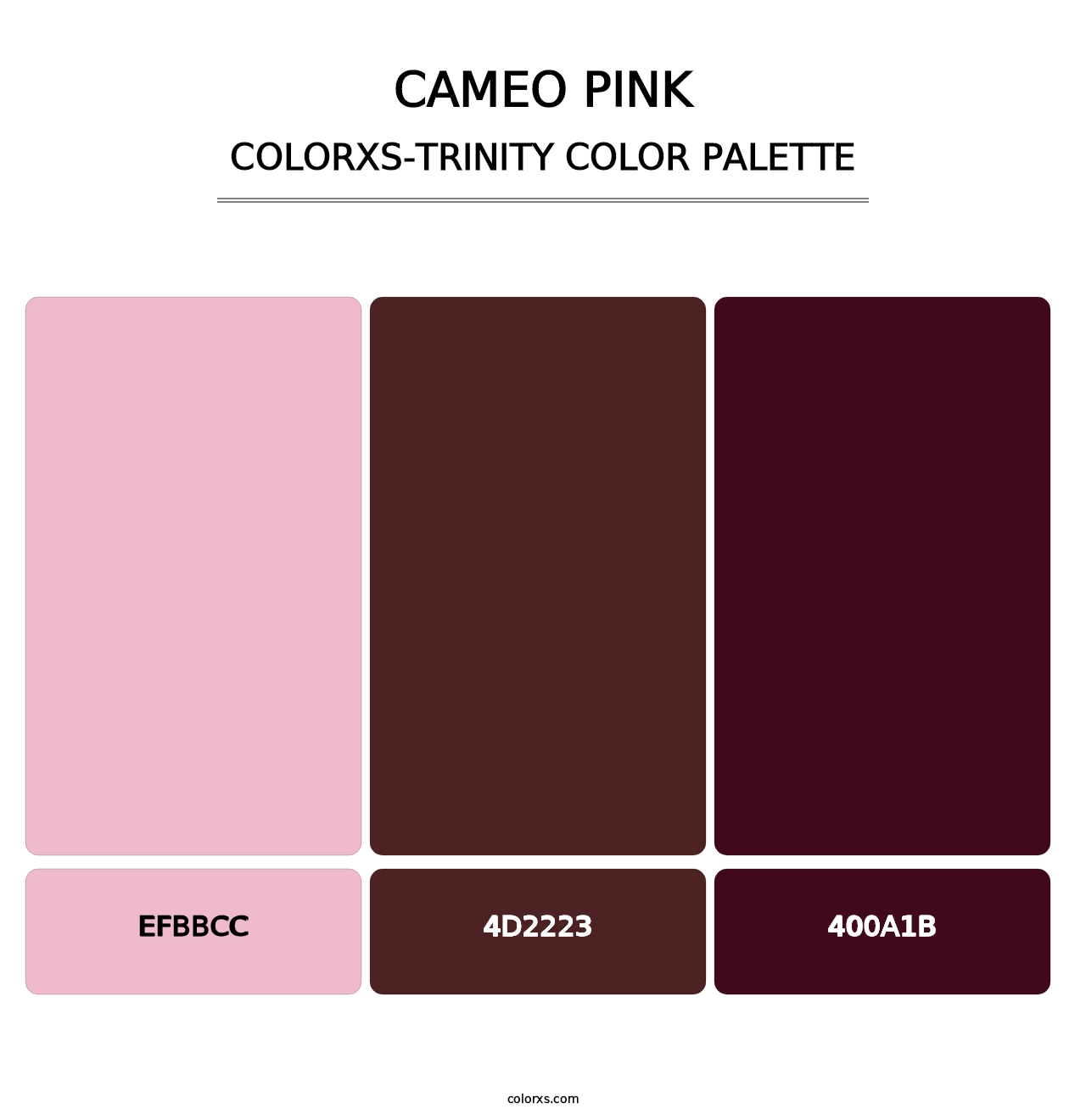 Cameo Pink - Colorxs Trinity Palette