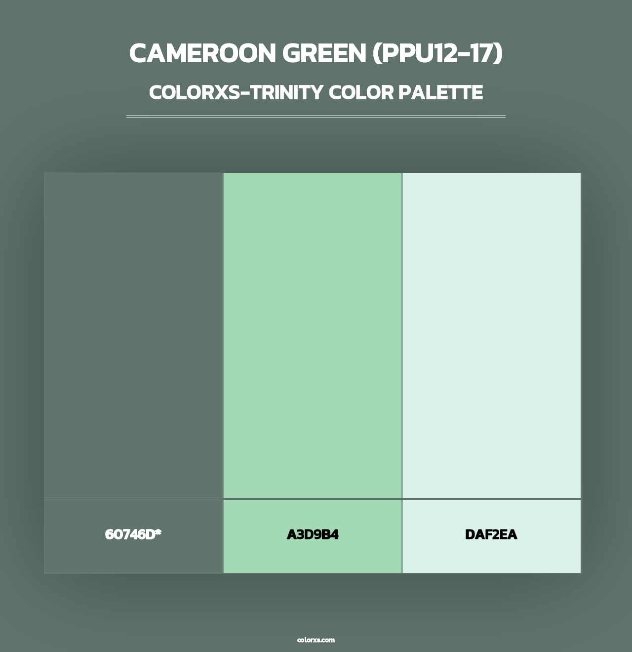 Cameroon Green (PPU12-17) - Colorxs Trinity Palette