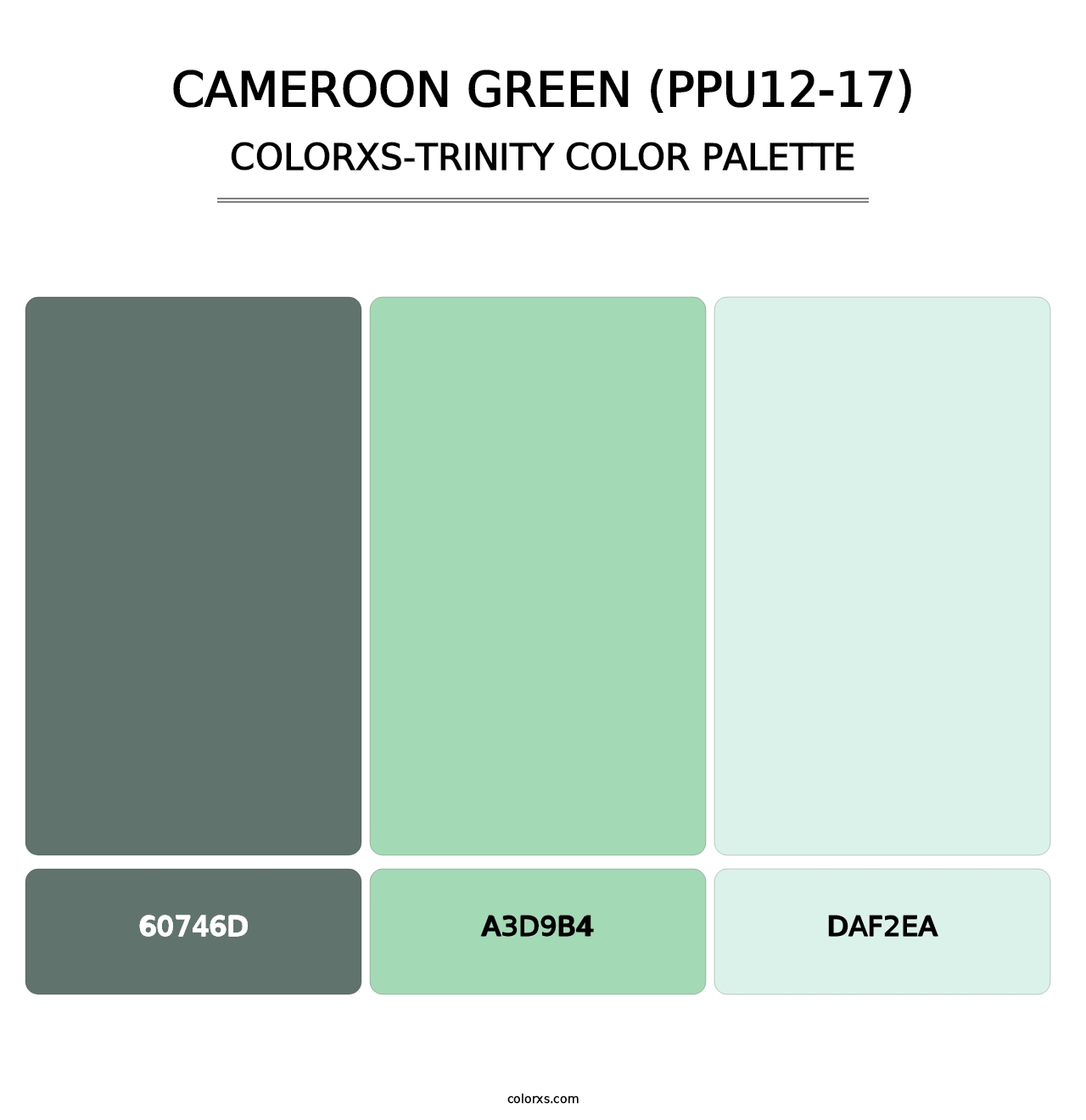 Cameroon Green (PPU12-17) - Colorxs Trinity Palette