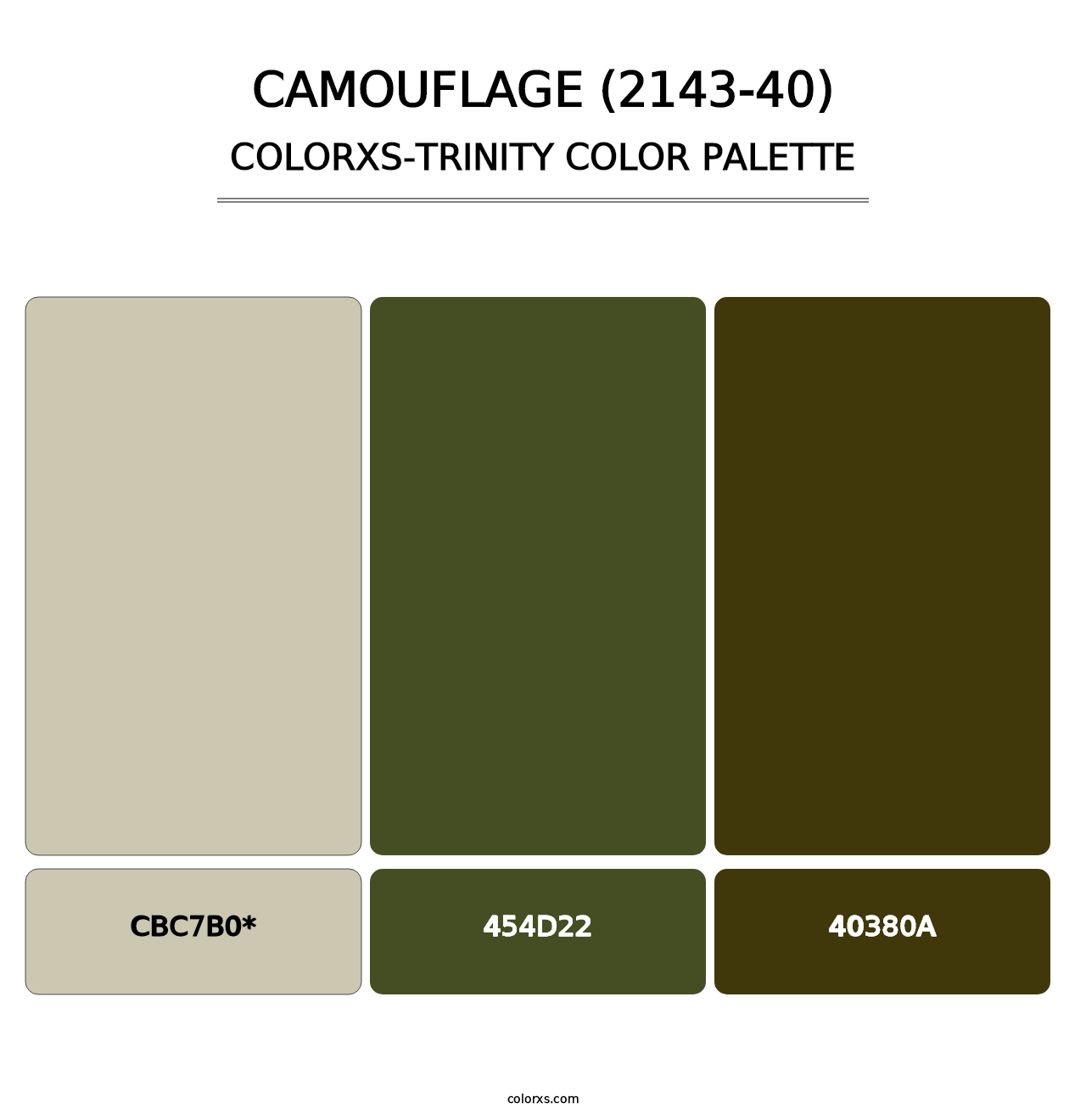 Camouflage (2143-40) - Colorxs Trinity Palette