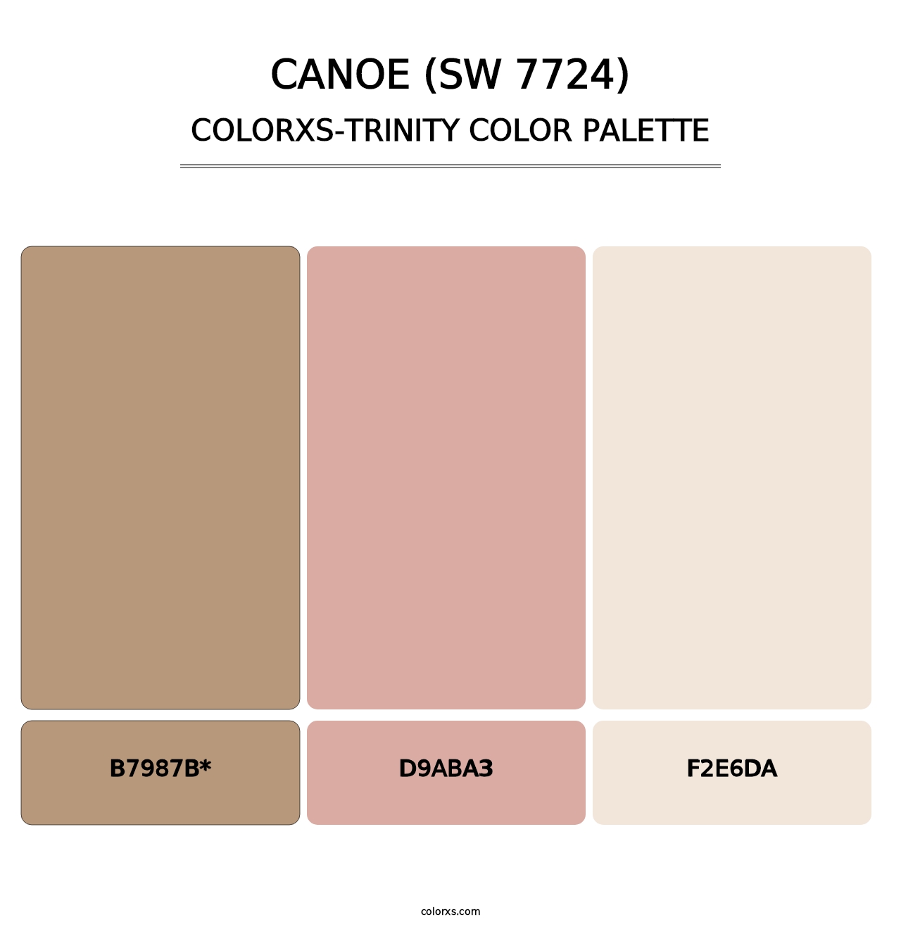 Canoe (SW 7724) - Colorxs Trinity Palette