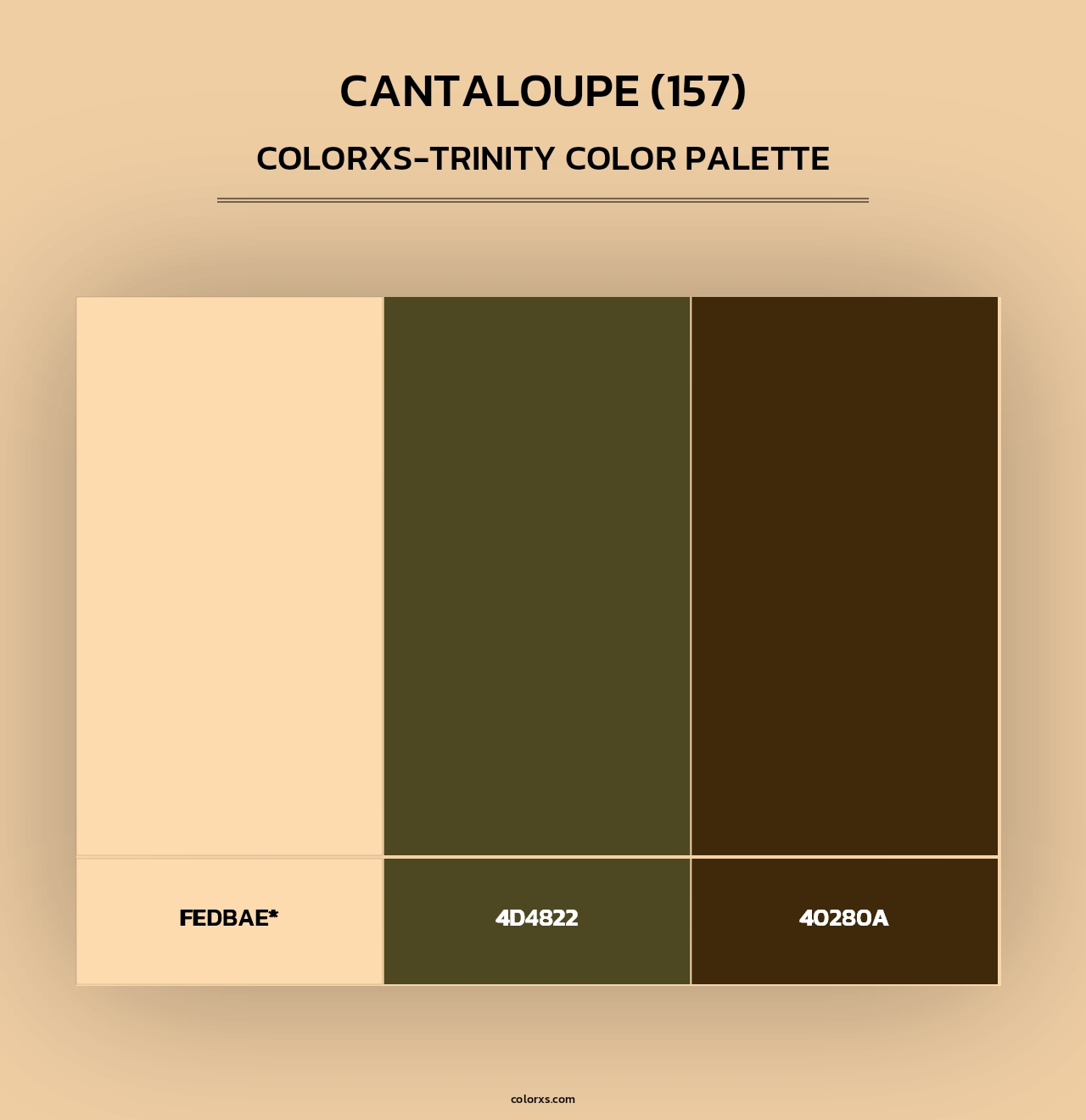 Cantaloupe (157) - Colorxs Trinity Palette