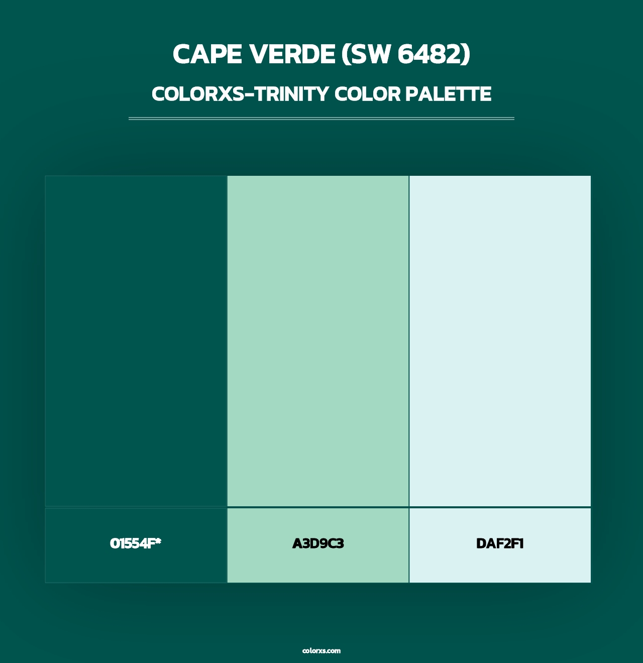 Cape Verde (SW 6482) - Colorxs Trinity Palette