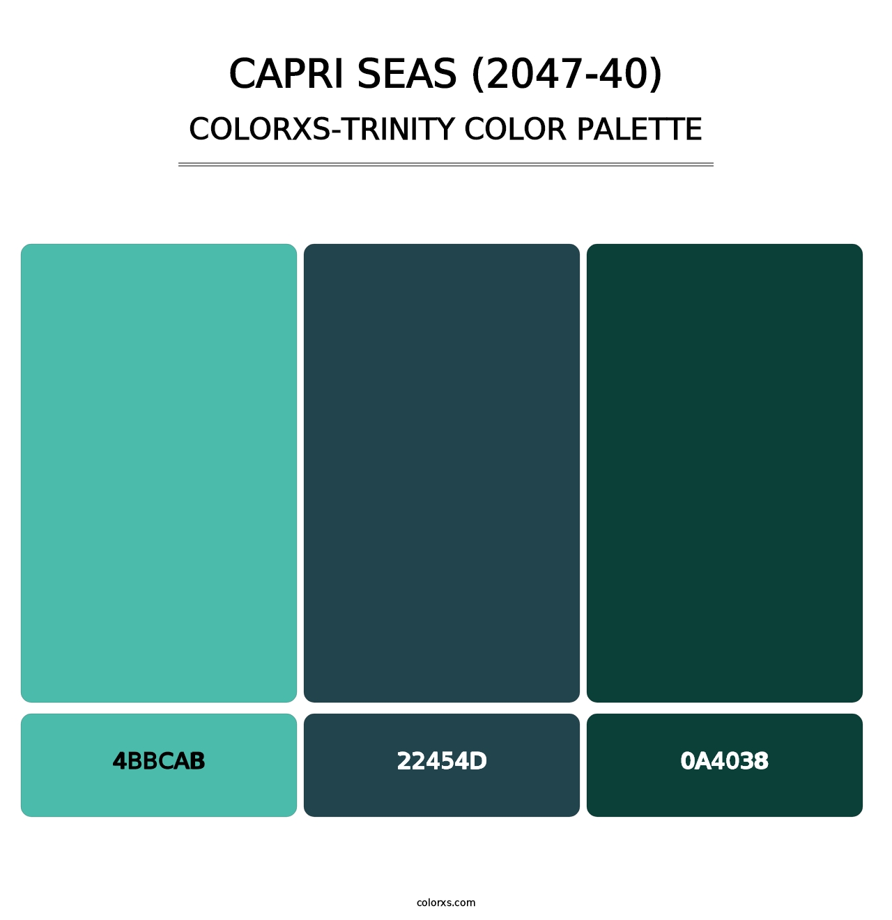 Capri Seas (2047-40) - Colorxs Trinity Palette