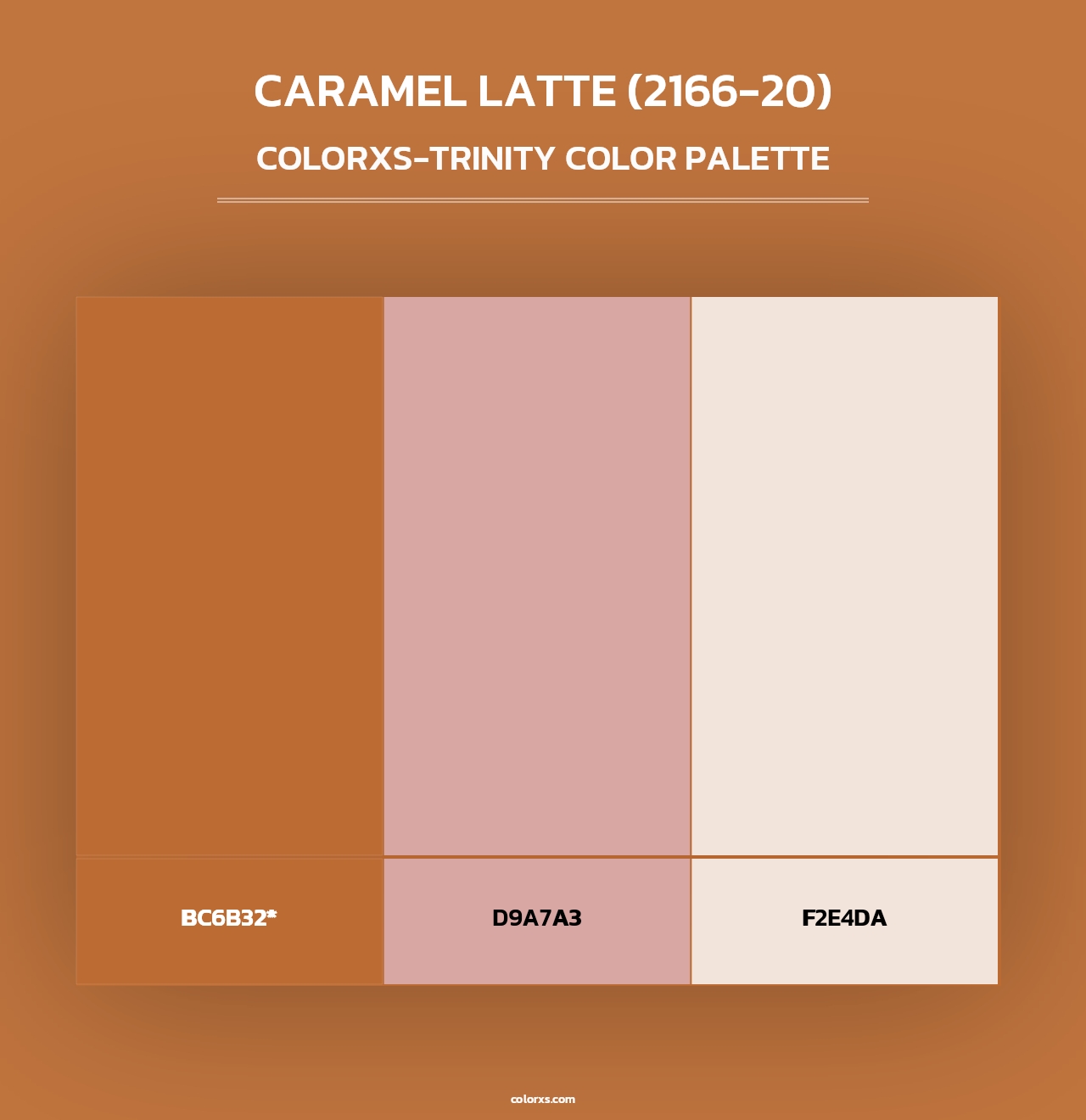 Caramel Latte (2166-20) - Colorxs Trinity Palette