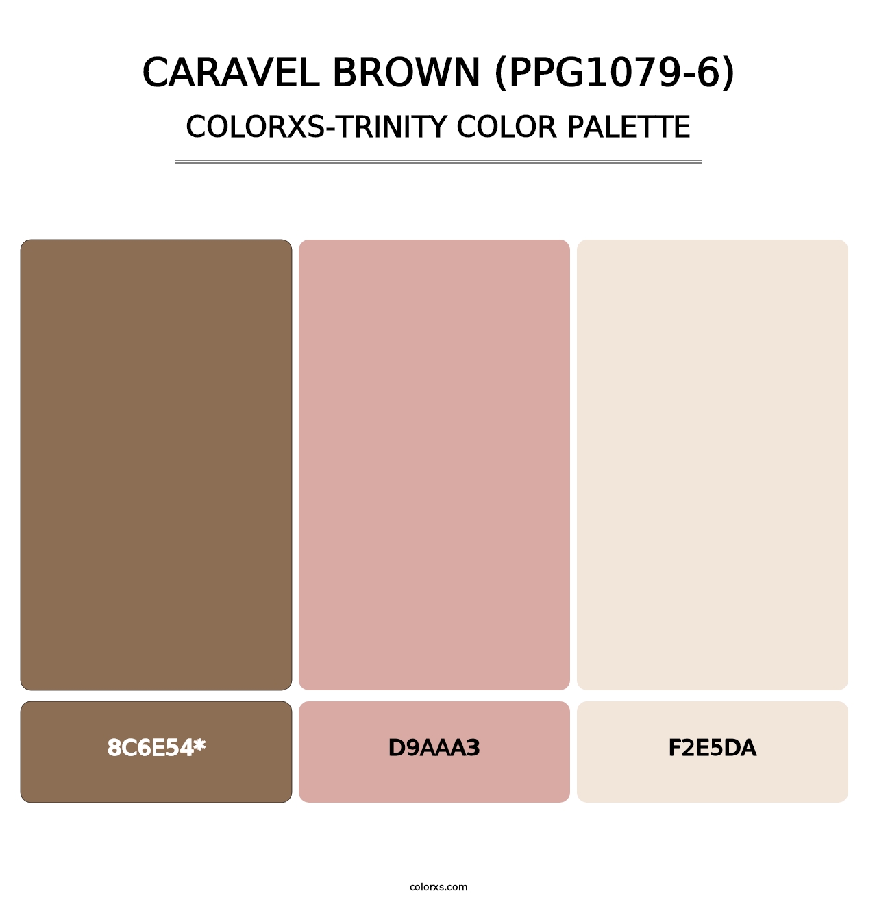 Caravel Brown (PPG1079-6) - Colorxs Trinity Palette
