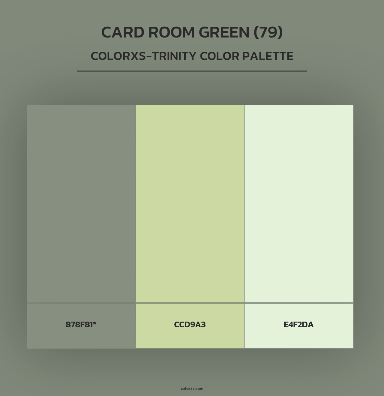 Card Room Green (79) - Colorxs Trinity Palette