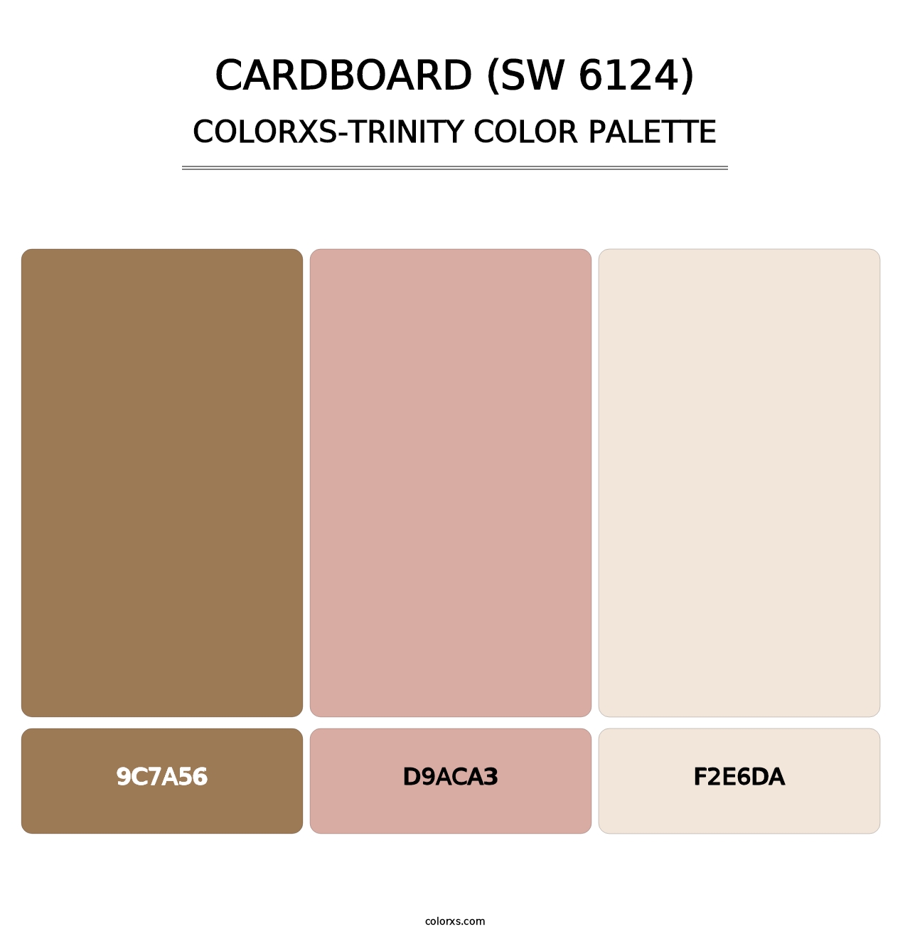 Cardboard (SW 6124) - Colorxs Trinity Palette