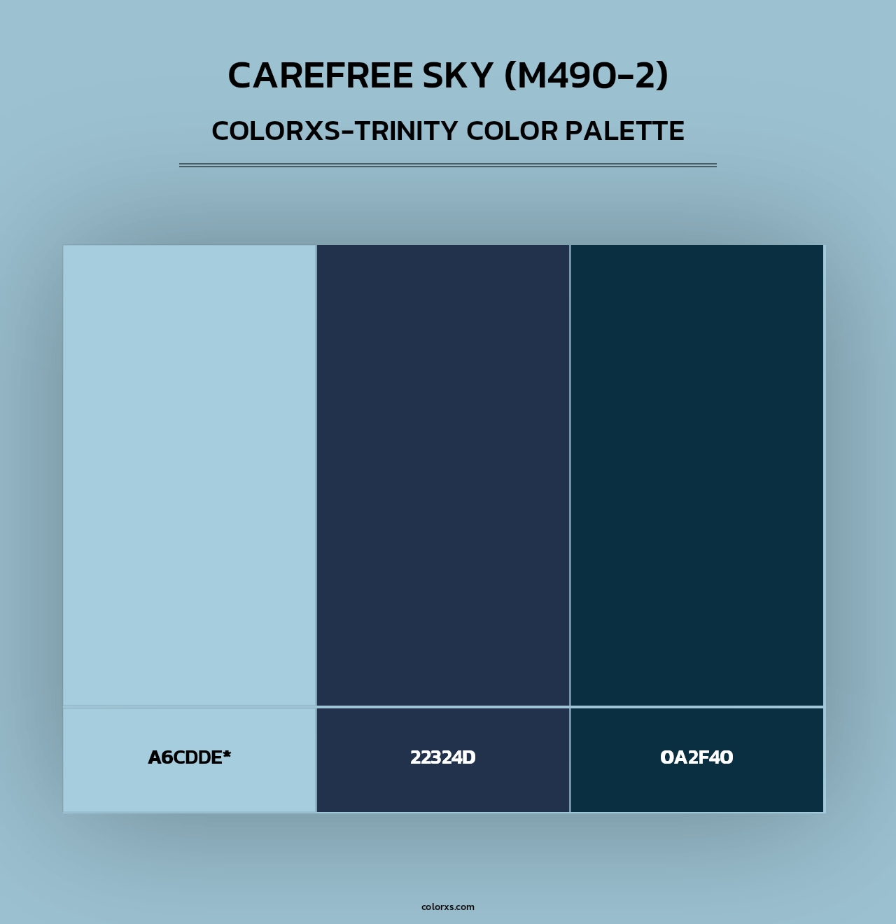 Carefree Sky (M490-2) - Colorxs Trinity Palette