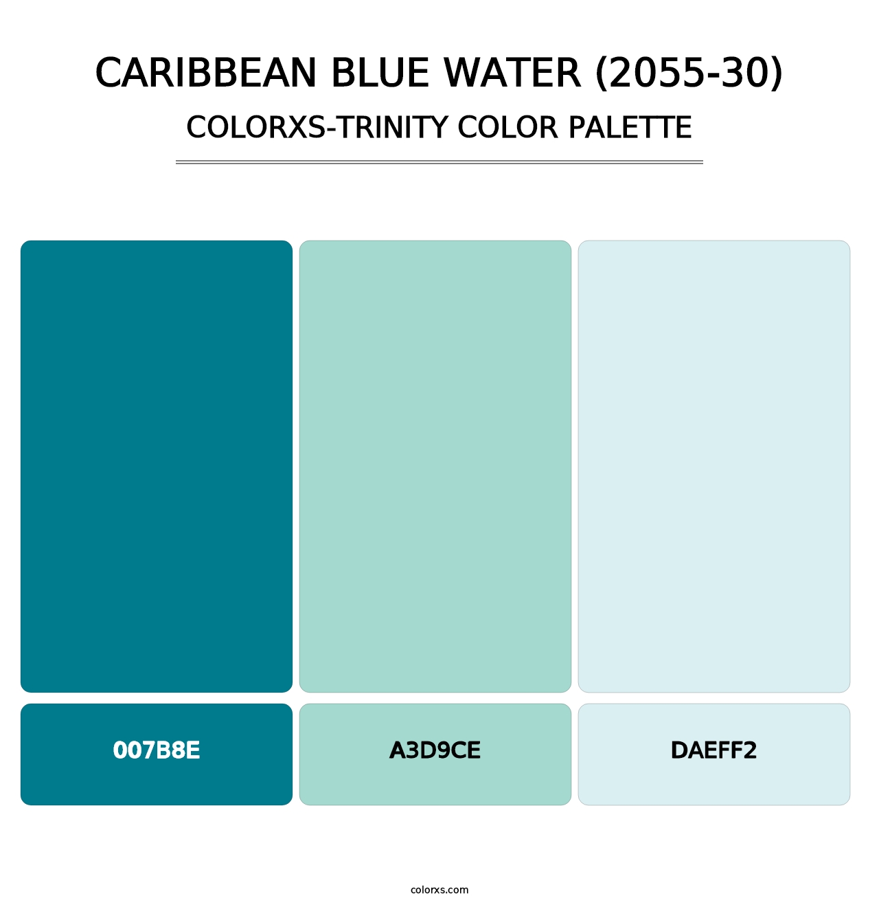Caribbean Blue Water (2055-30) - Colorxs Trinity Palette