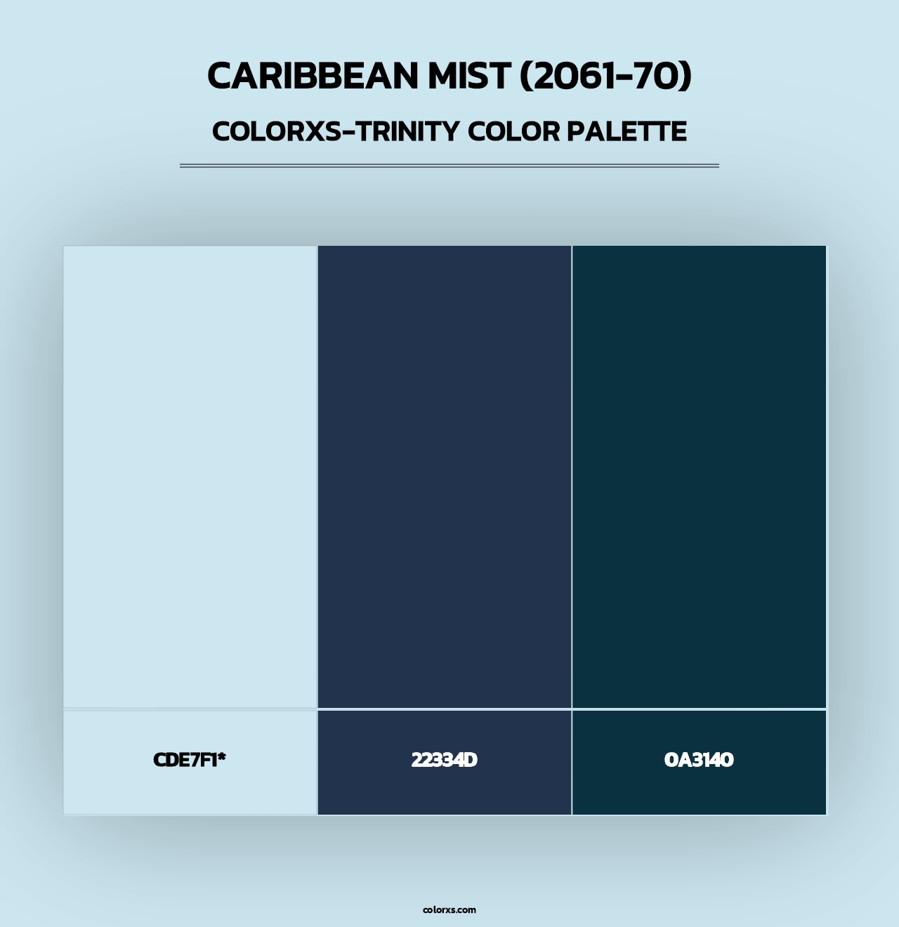 Caribbean Mist (2061-70) - Colorxs Trinity Palette