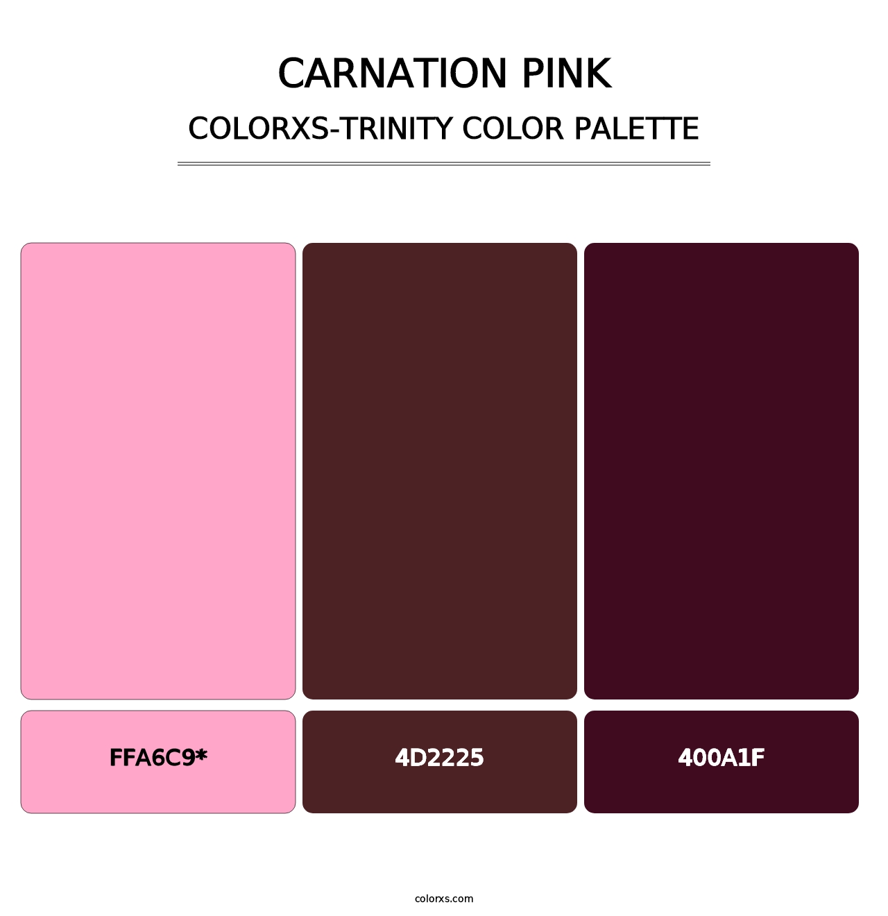 Carnation Pink - Colorxs Trinity Palette