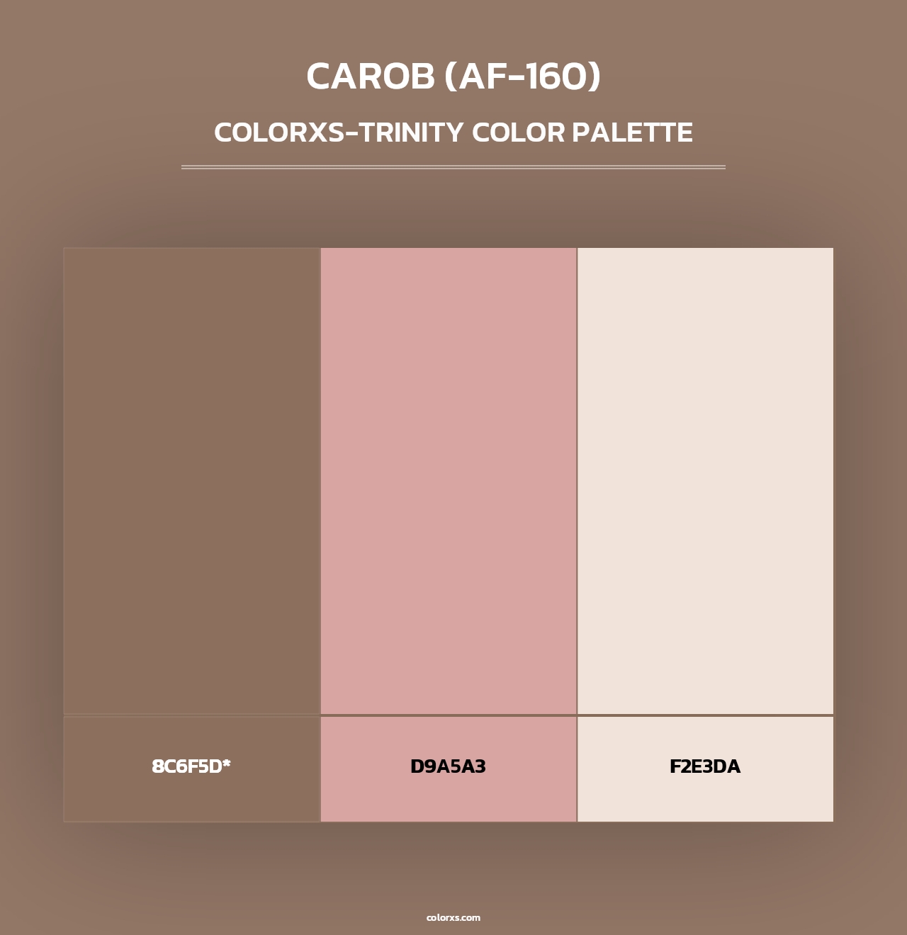 Carob (AF-160) - Colorxs Trinity Palette