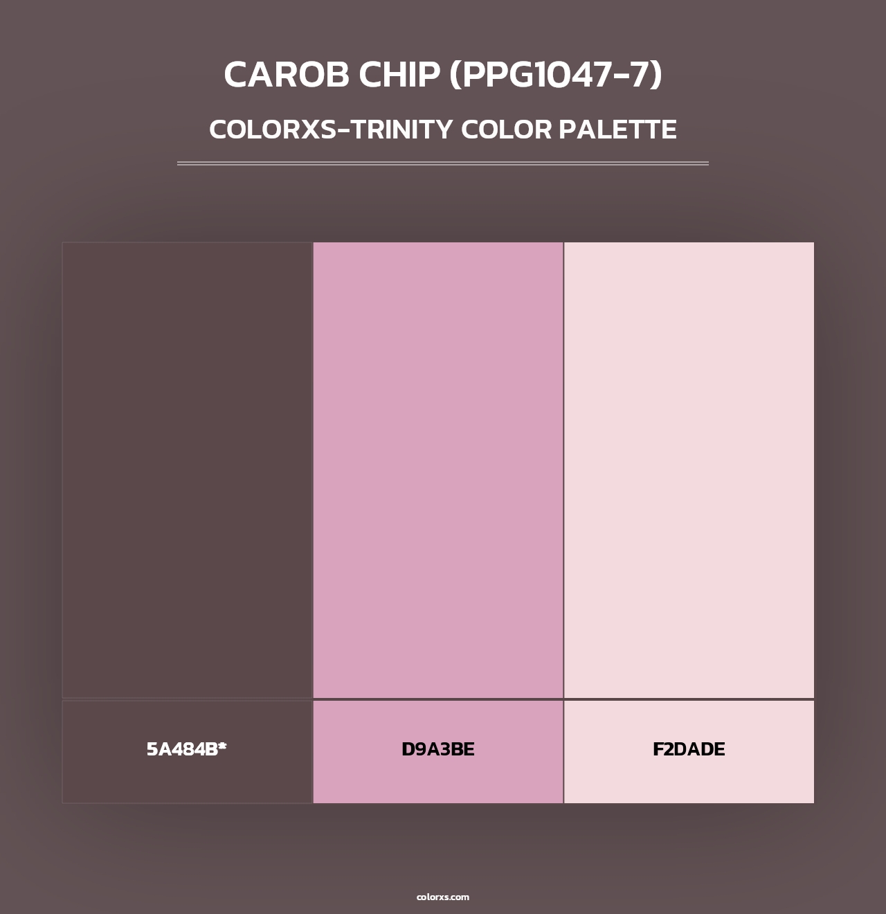 Carob Chip (PPG1047-7) - Colorxs Trinity Palette