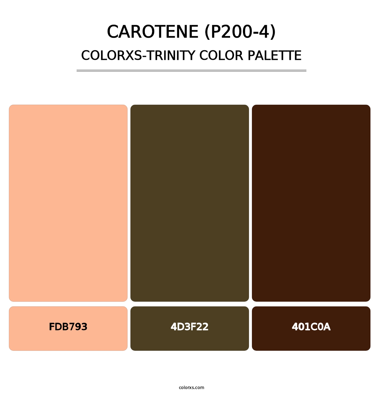 Carotene (P200-4) - Colorxs Trinity Palette