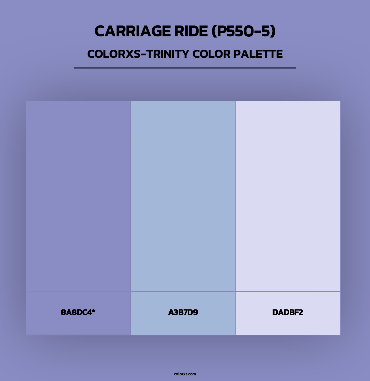 Carriage Ride (P550-5) - Colorxs Trinity Palette