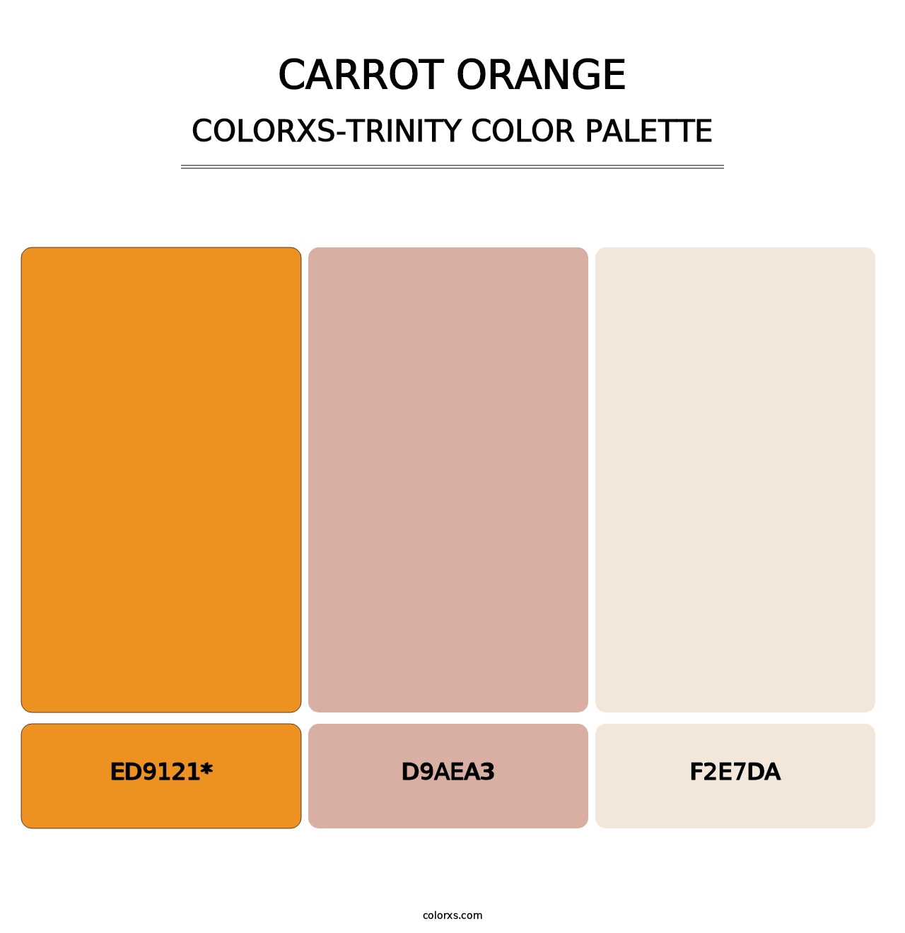 Carrot Orange - Colorxs Trinity Palette