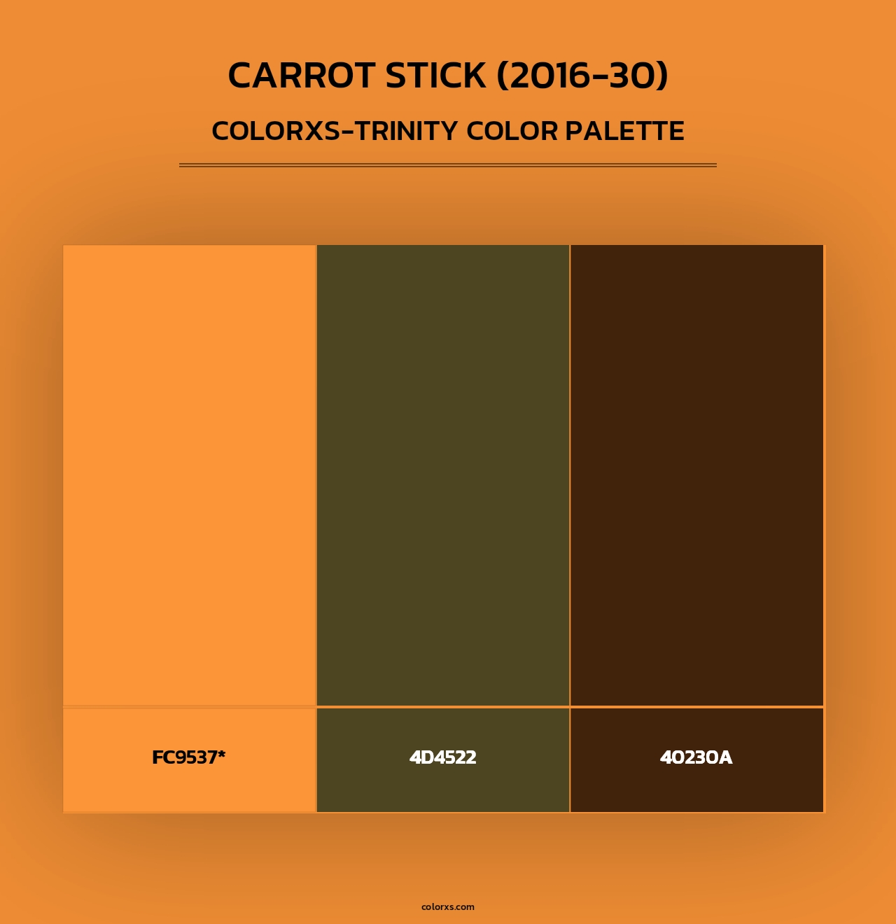 Carrot Stick (2016-30) - Colorxs Trinity Palette
