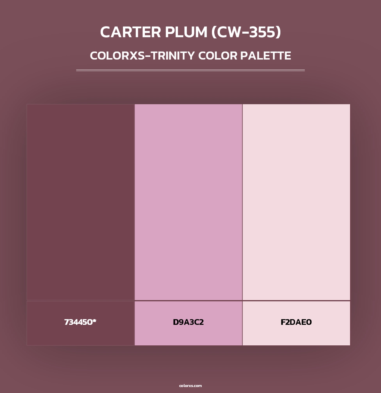 Carter Plum (CW-355) - Colorxs Trinity Palette