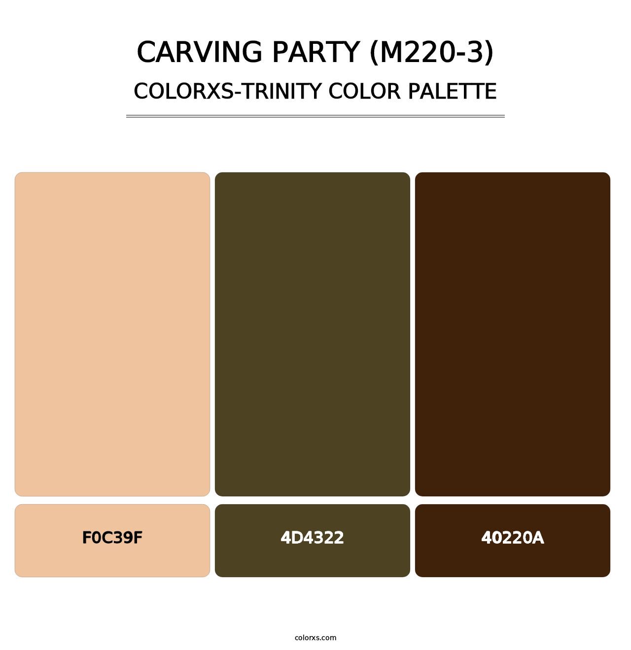 Carving Party (M220-3) - Colorxs Trinity Palette