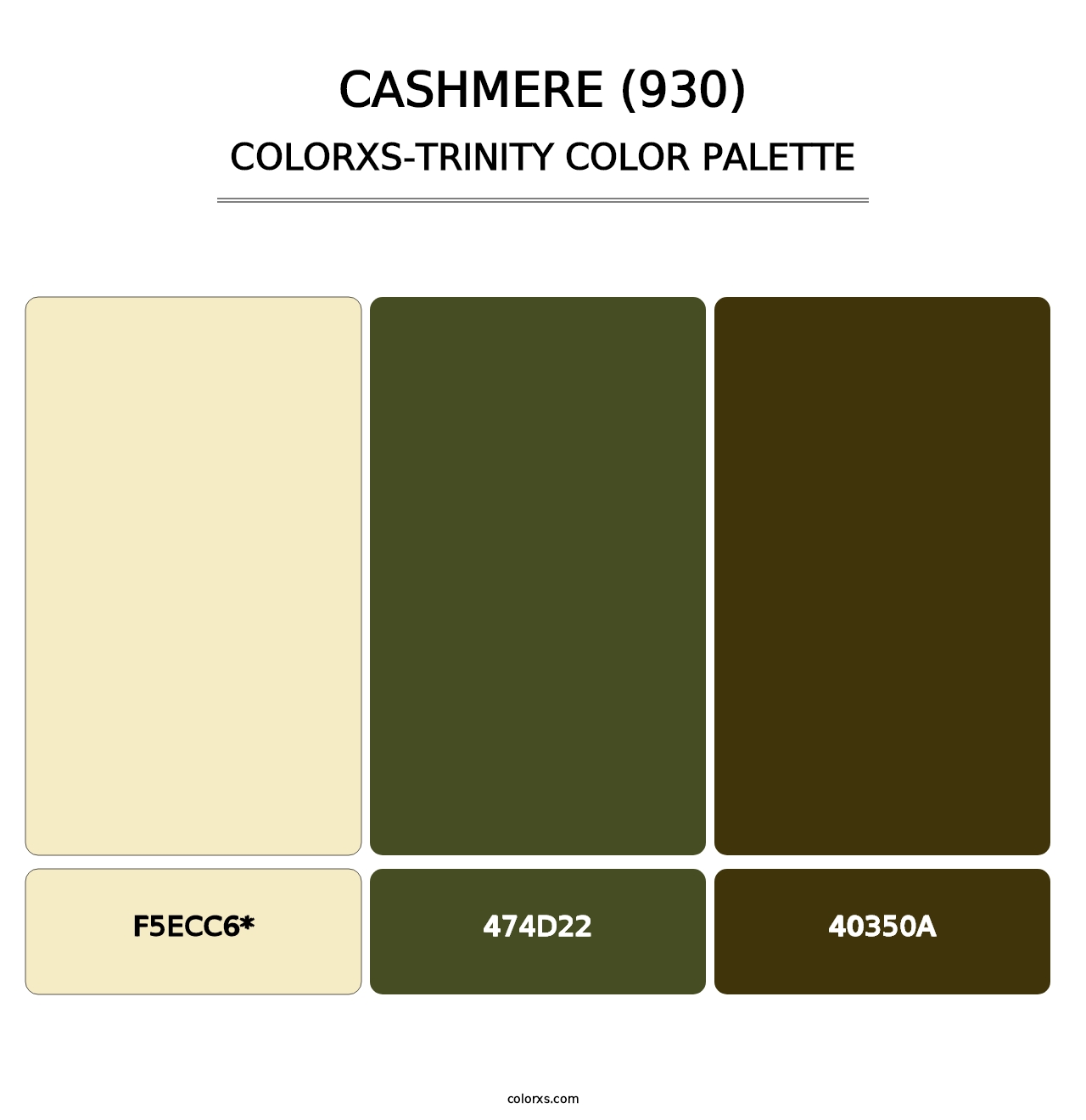 Cashmere (930) - Colorxs Trinity Palette