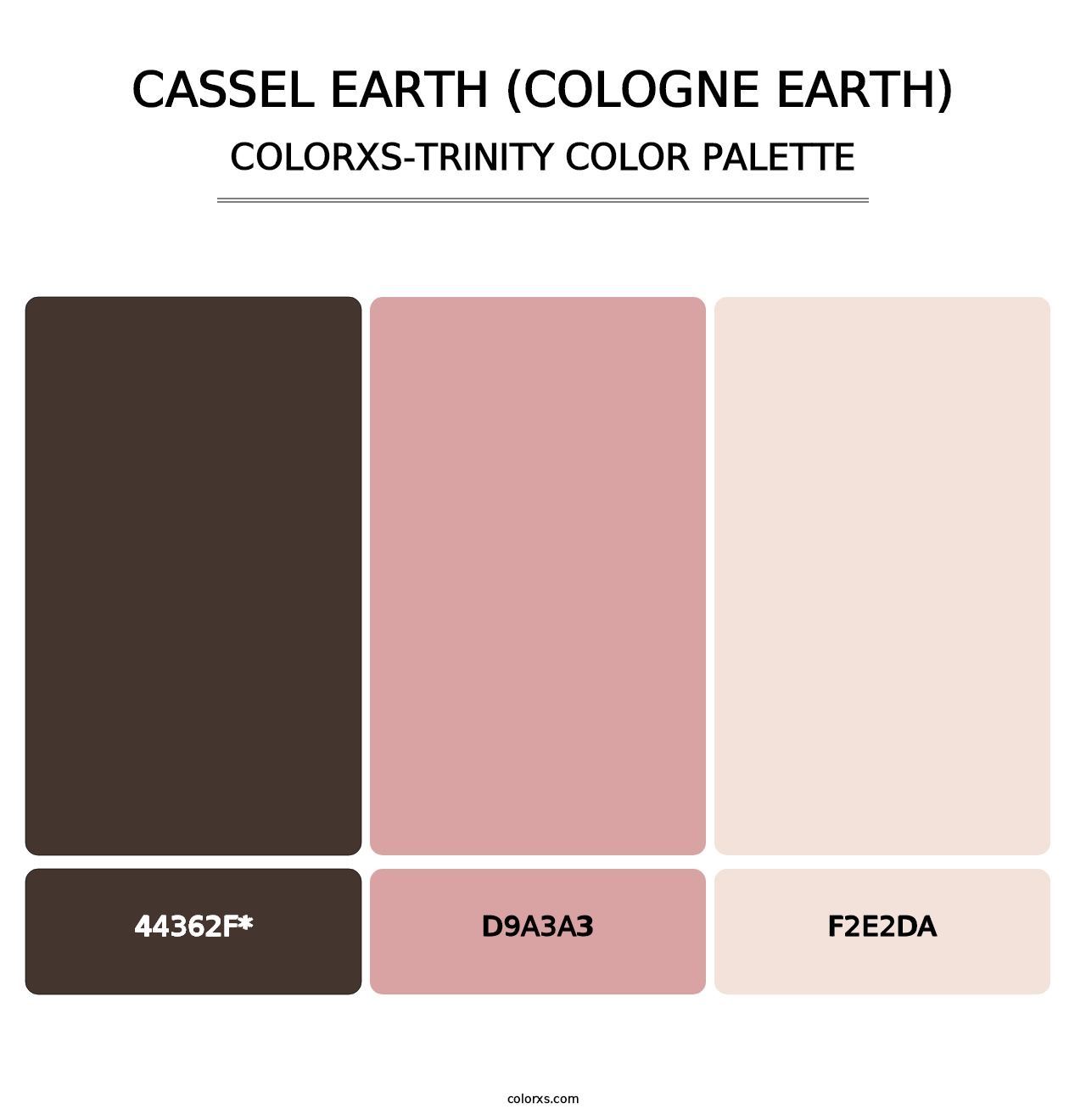 Cassel Earth (Cologne Earth) - Colorxs Trinity Palette