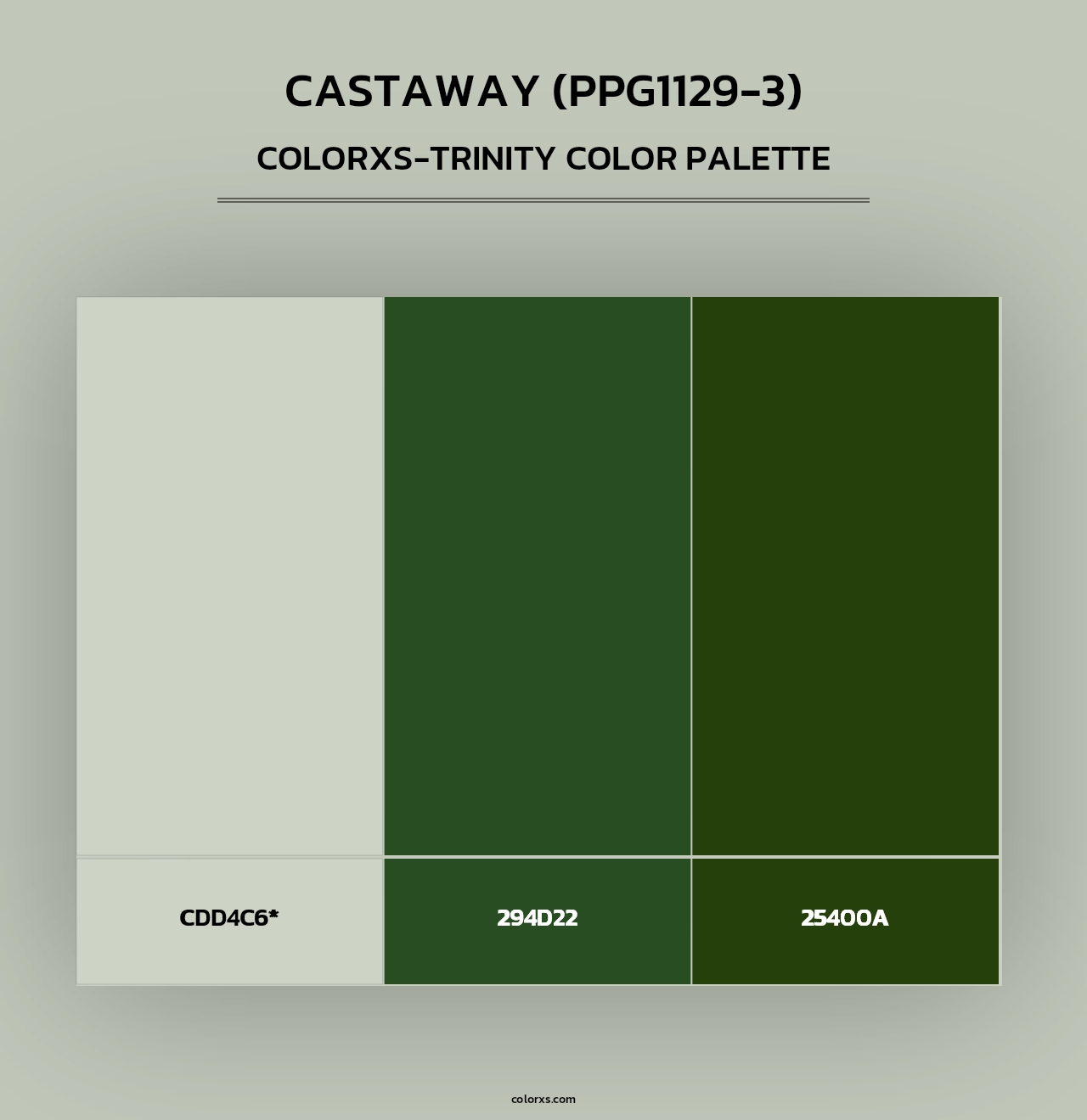 Castaway (PPG1129-3) - Colorxs Trinity Palette
