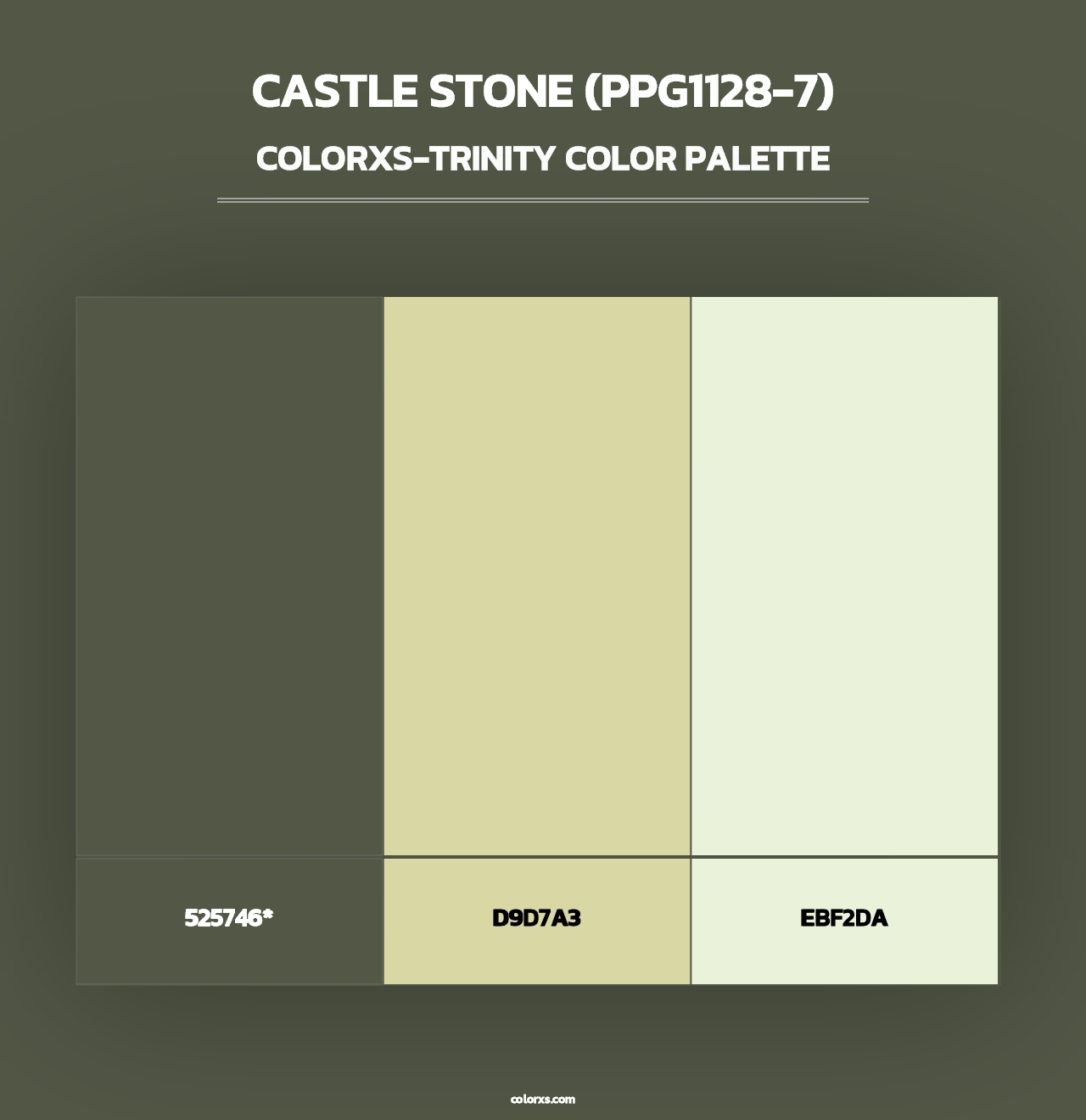 Castle Stone (PPG1128-7) - Colorxs Trinity Palette