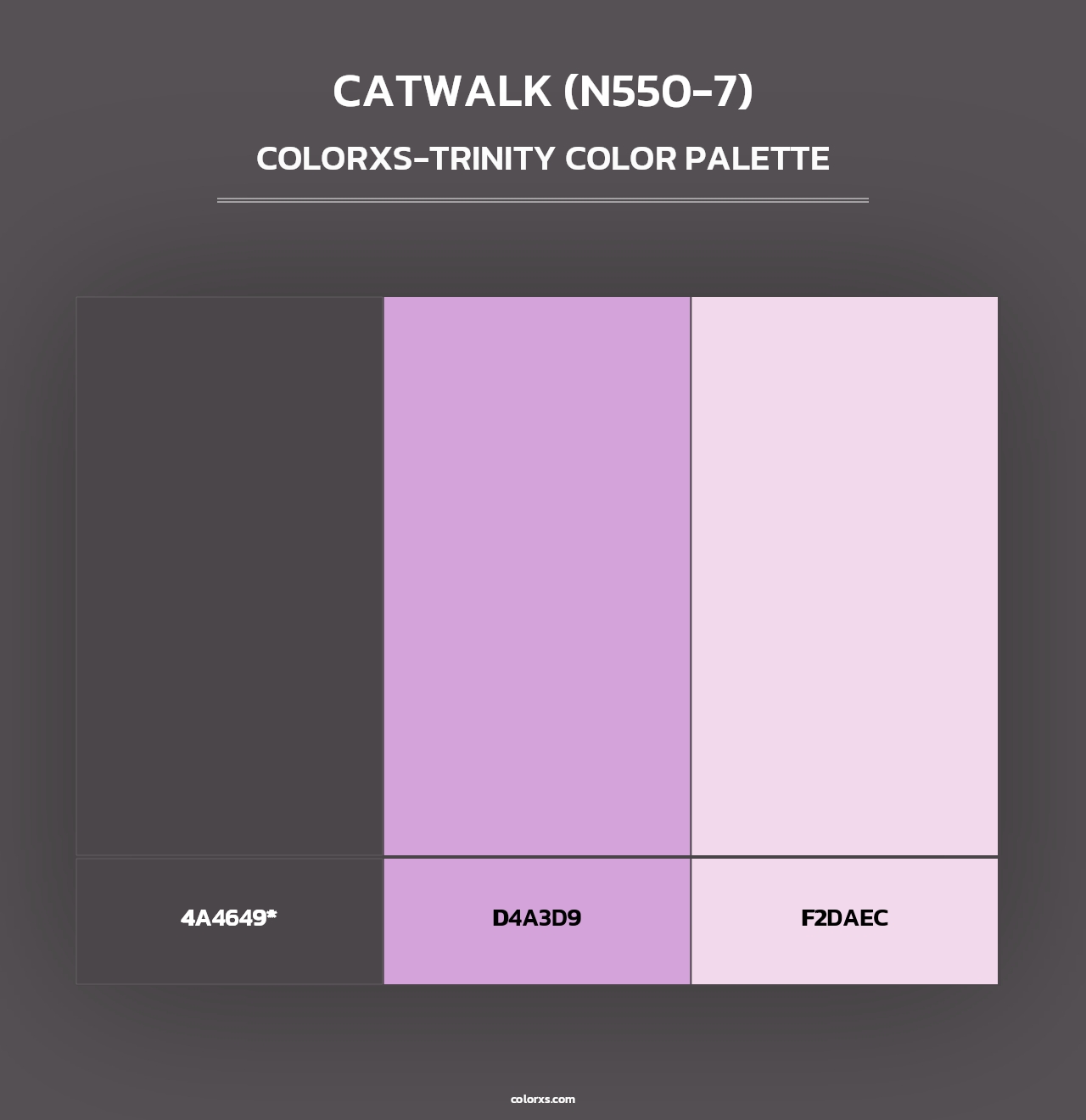 Catwalk (N550-7) - Colorxs Trinity Palette