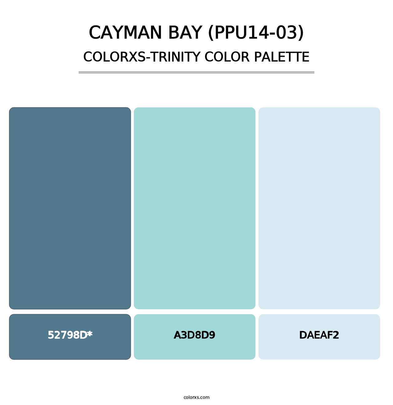 Cayman Bay (PPU14-03) - Colorxs Trinity Palette