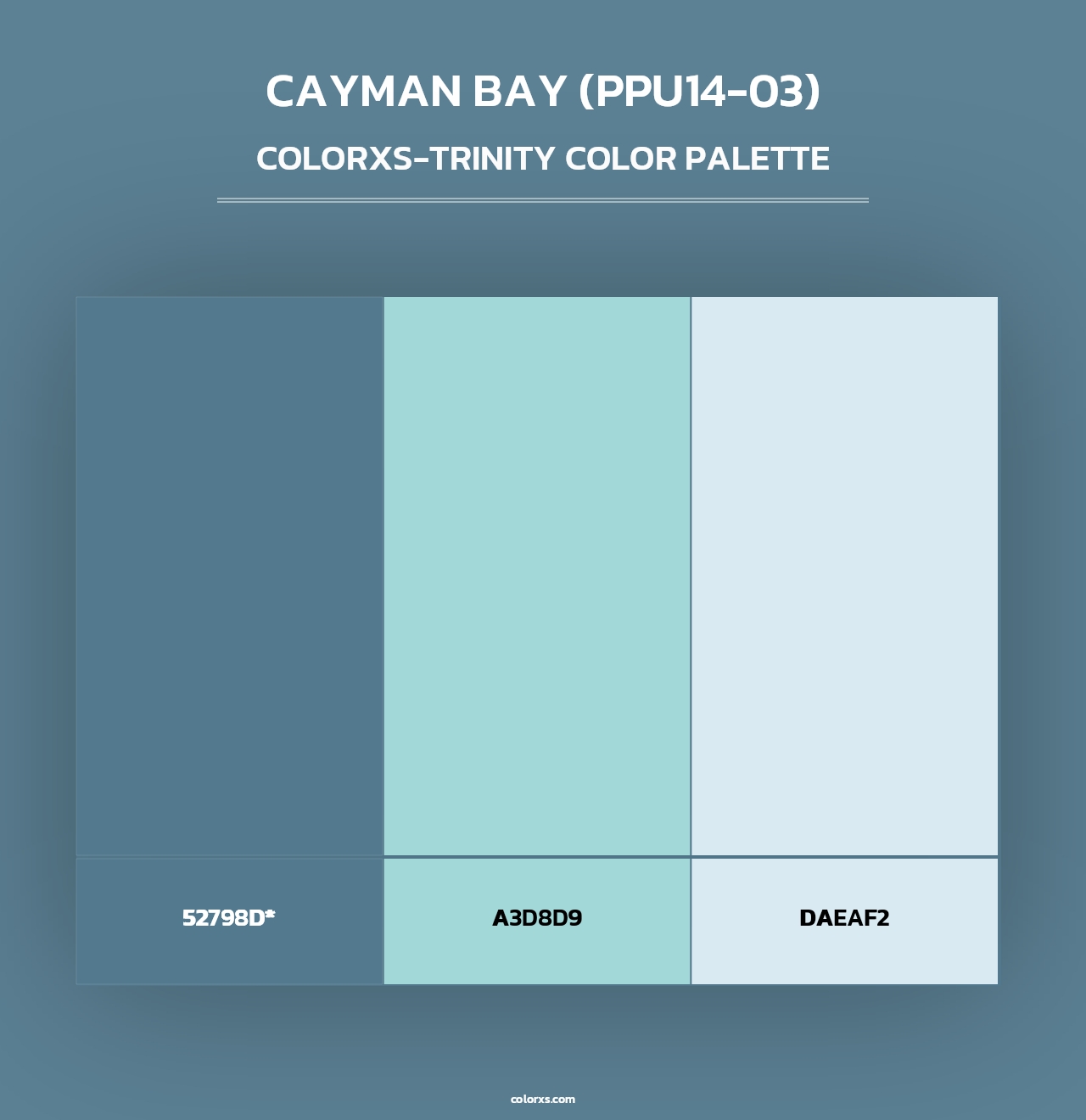 Cayman Bay (PPU14-03) - Colorxs Trinity Palette
