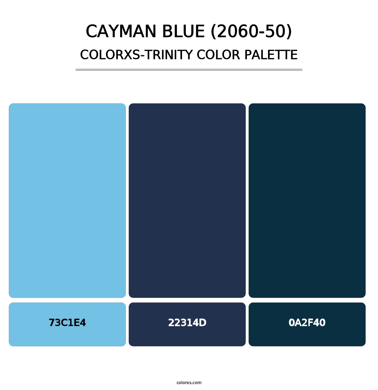 Cayman Blue (2060-50) - Colorxs Trinity Palette