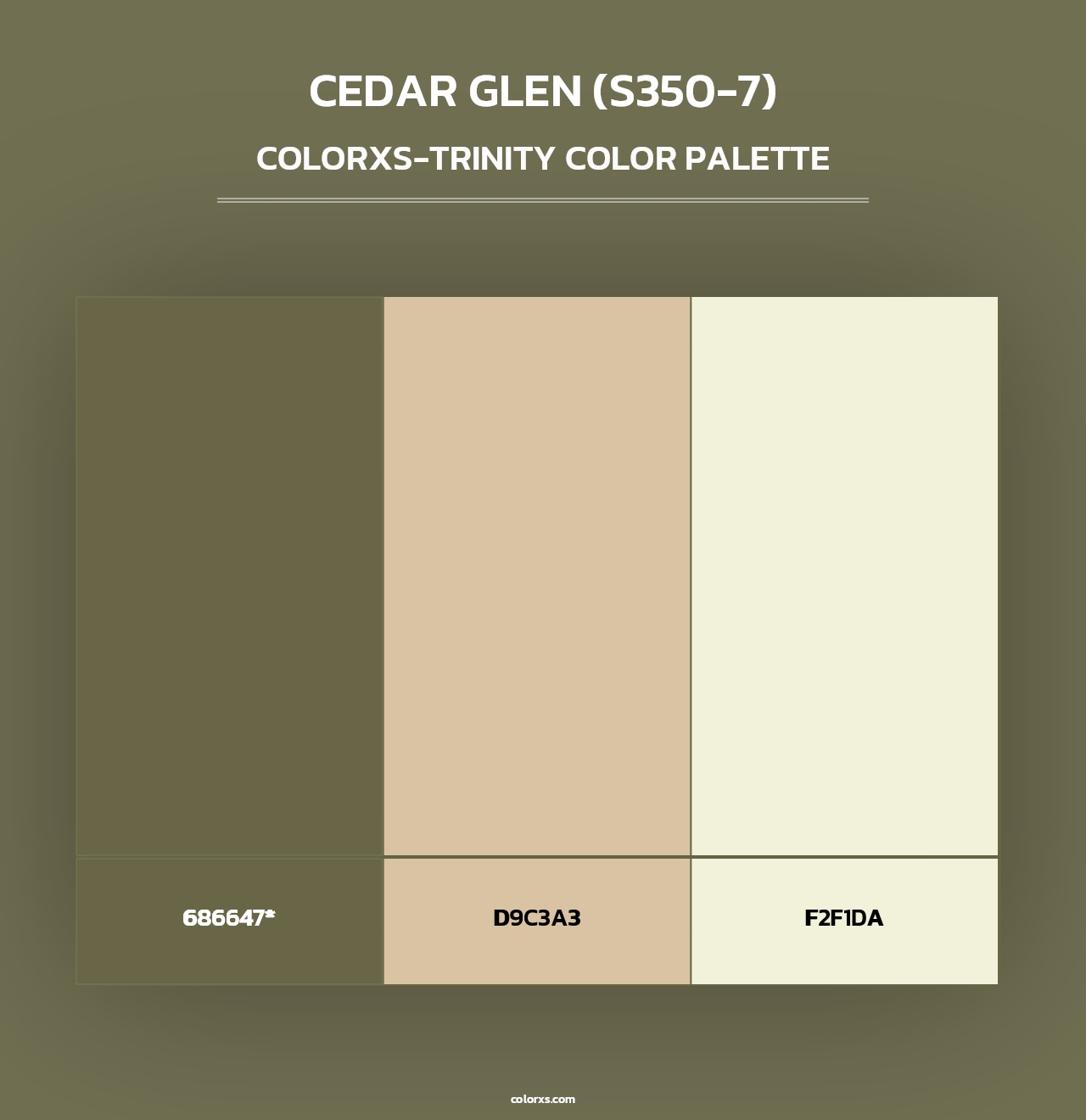 Cedar Glen (S350-7) - Colorxs Trinity Palette