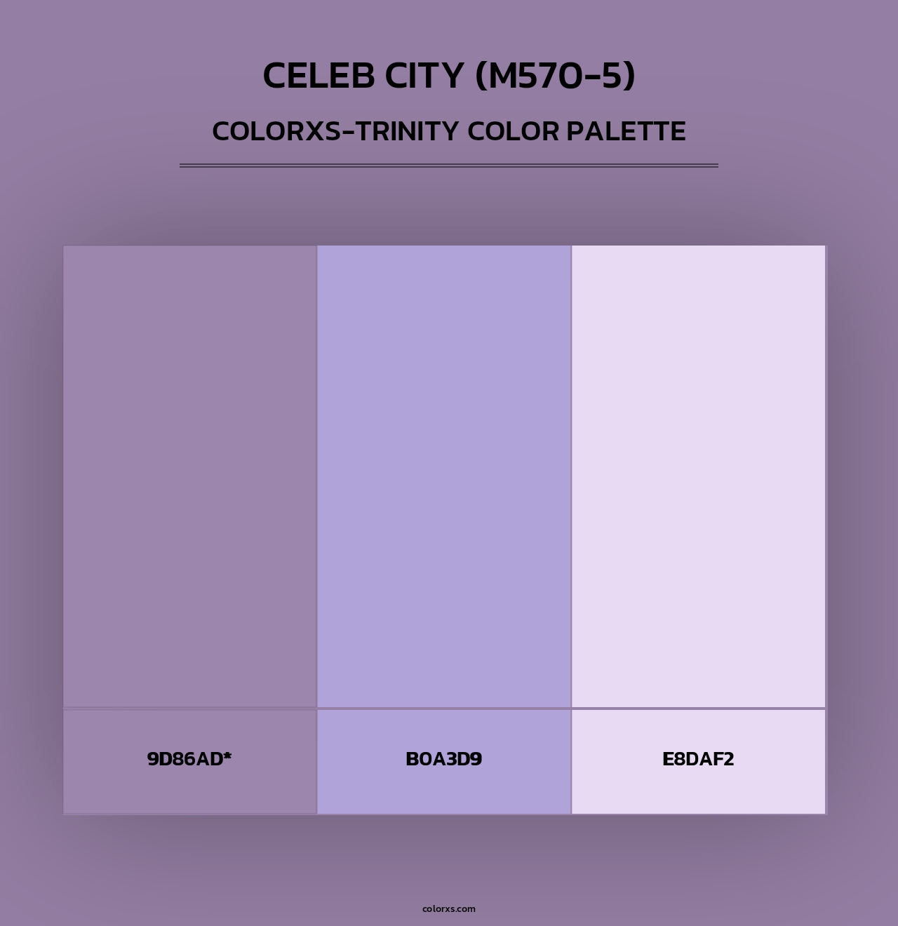 Celeb City (M570-5) - Colorxs Trinity Palette