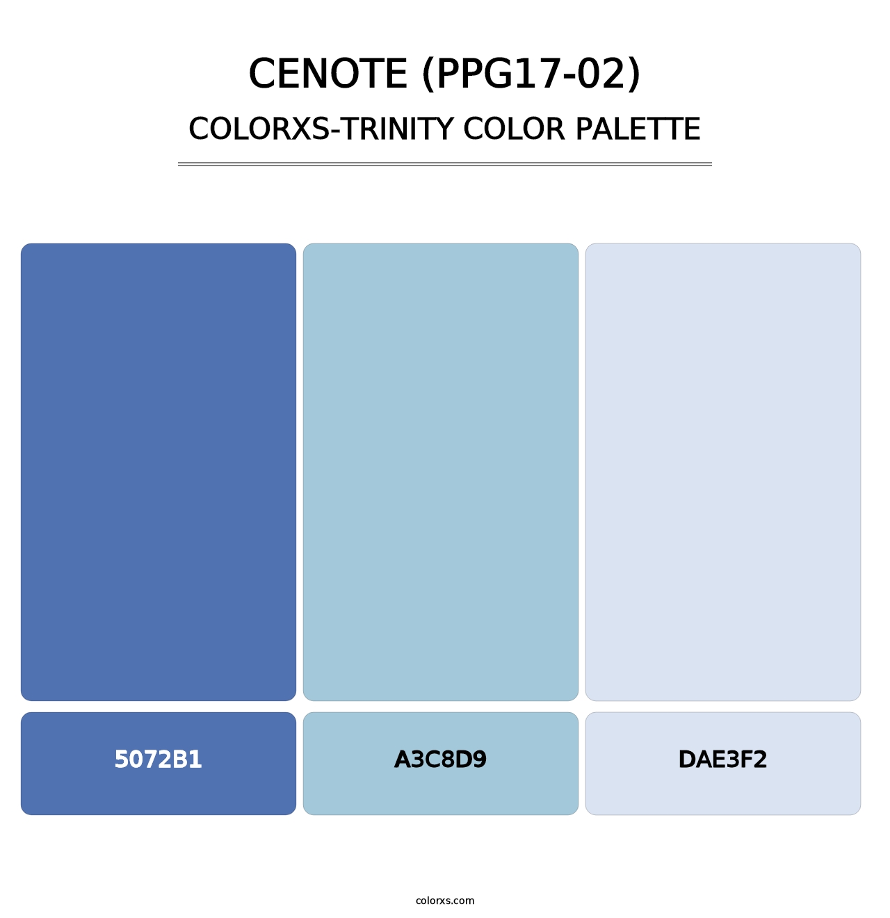 Cenote (PPG17-02) - Colorxs Trinity Palette