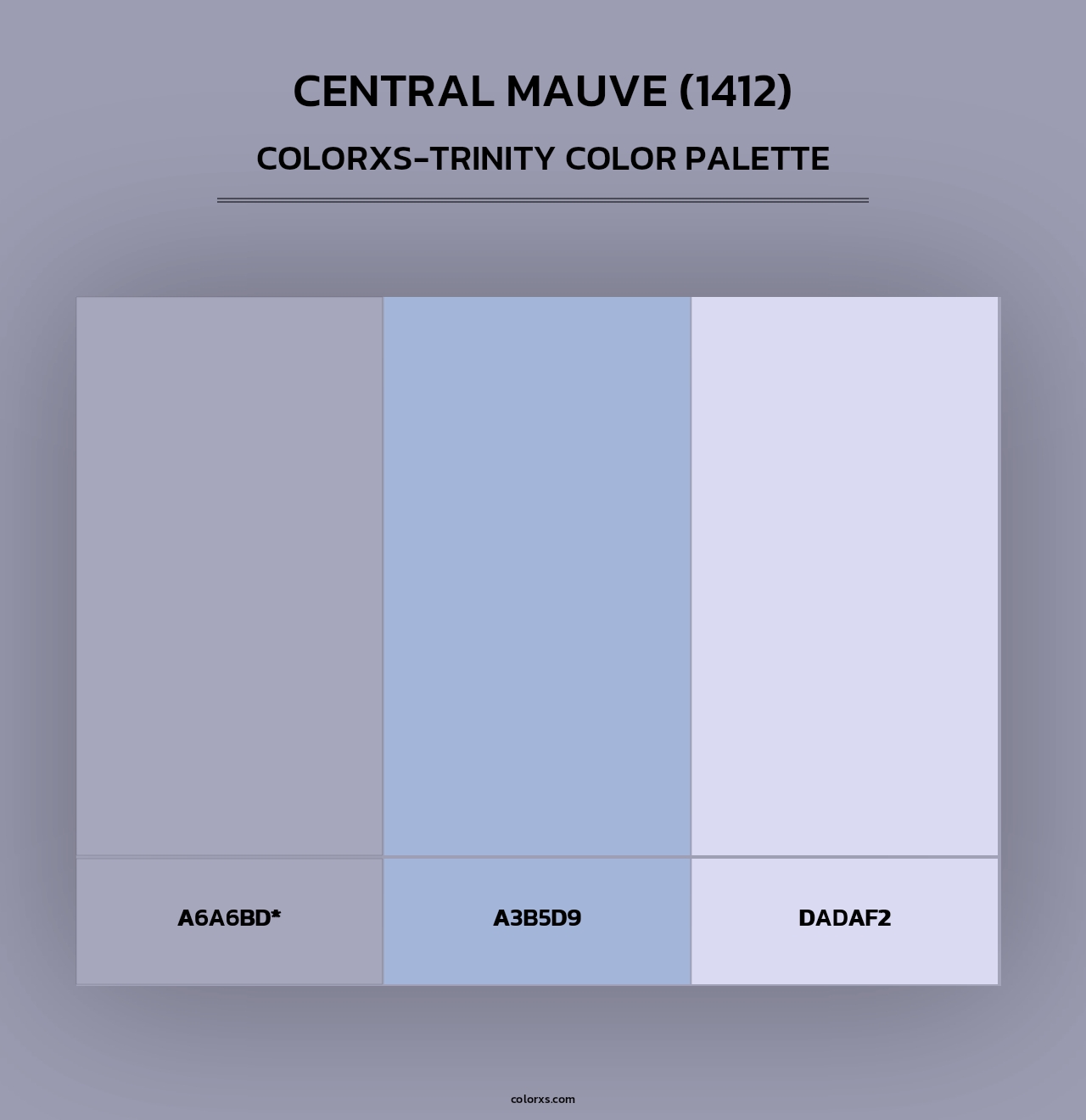 Central Mauve (1412) - Colorxs Trinity Palette