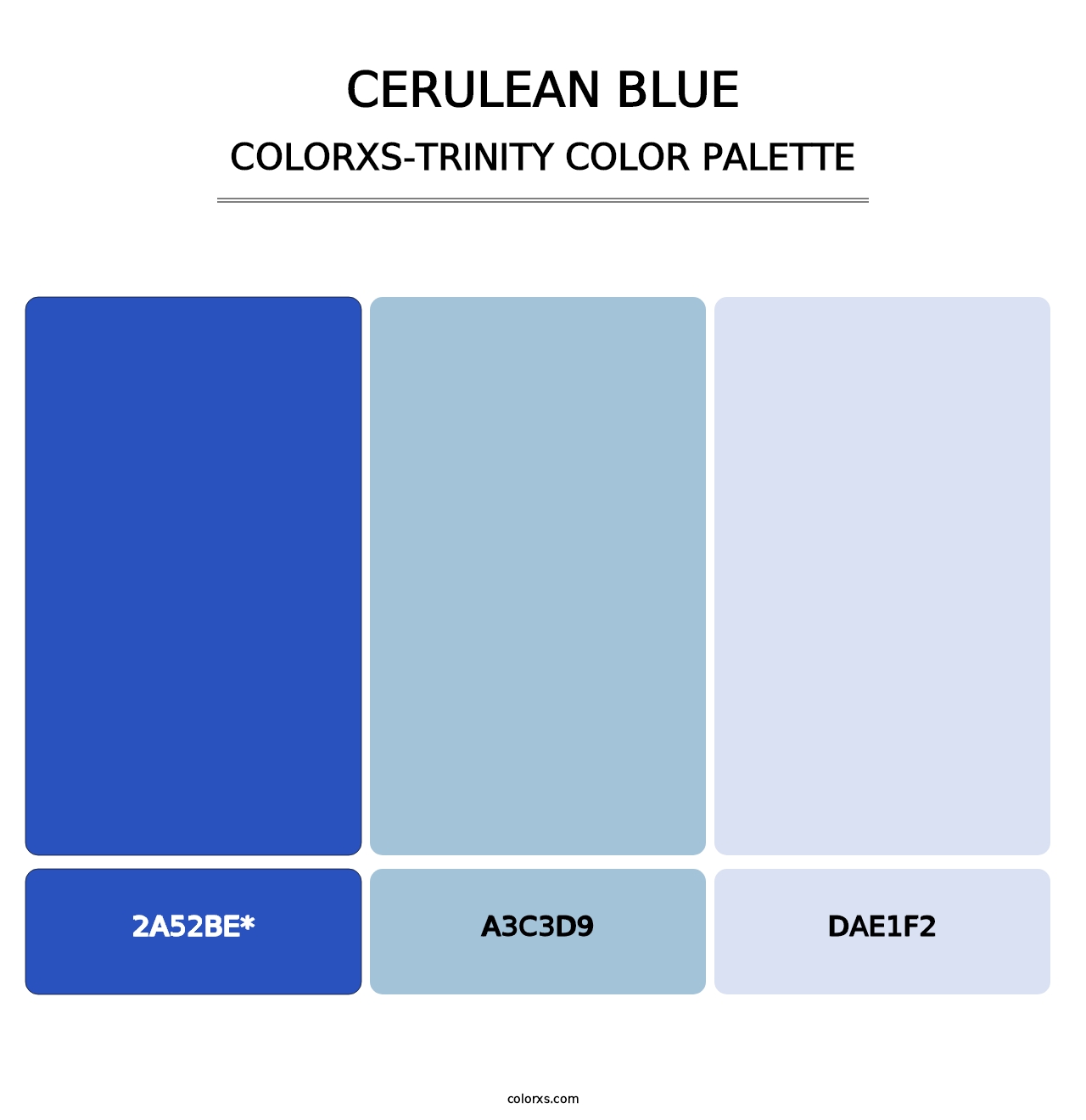 Cerulean blue - Colorxs Trinity Palette