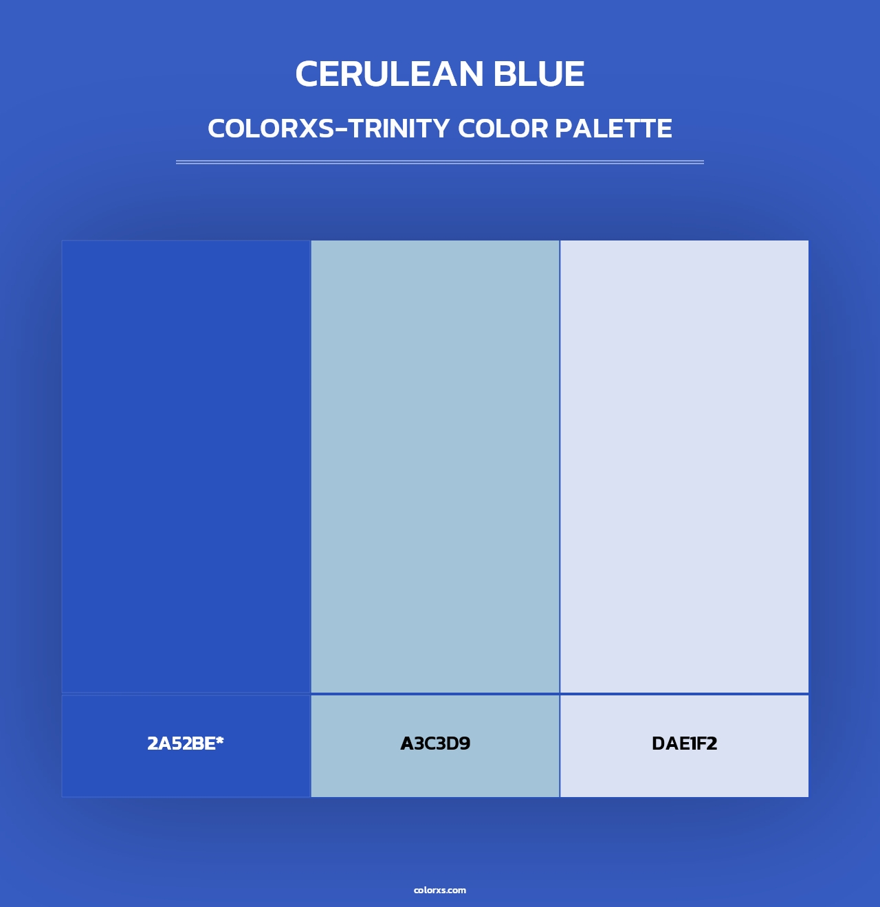 Cerulean blue - Colorxs Trinity Palette